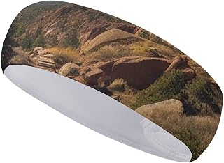 Pikes Peak Colorado Headbands for Women Men Soft Elasitc Workout Sweatband Non-Slip Breathable Hairband for Running Sports Travel Fitness
