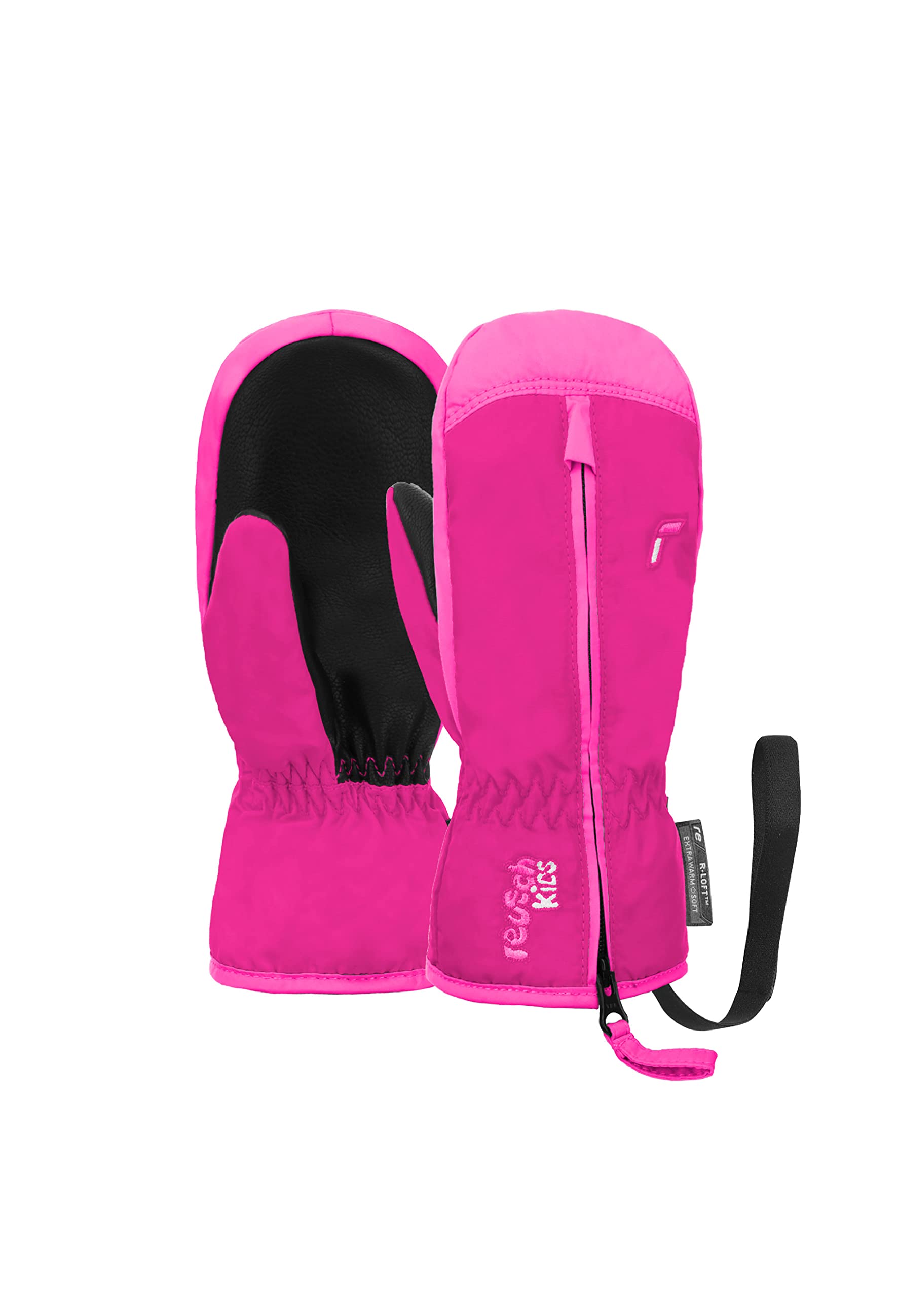 Reusch Ben Mitten extra warme und weiche Fausthandschuhe Winterhandschuhe Fäustlinge Kinder Babys Kleinkinder Mädchen und Jungen mit einem Reißverschluss
