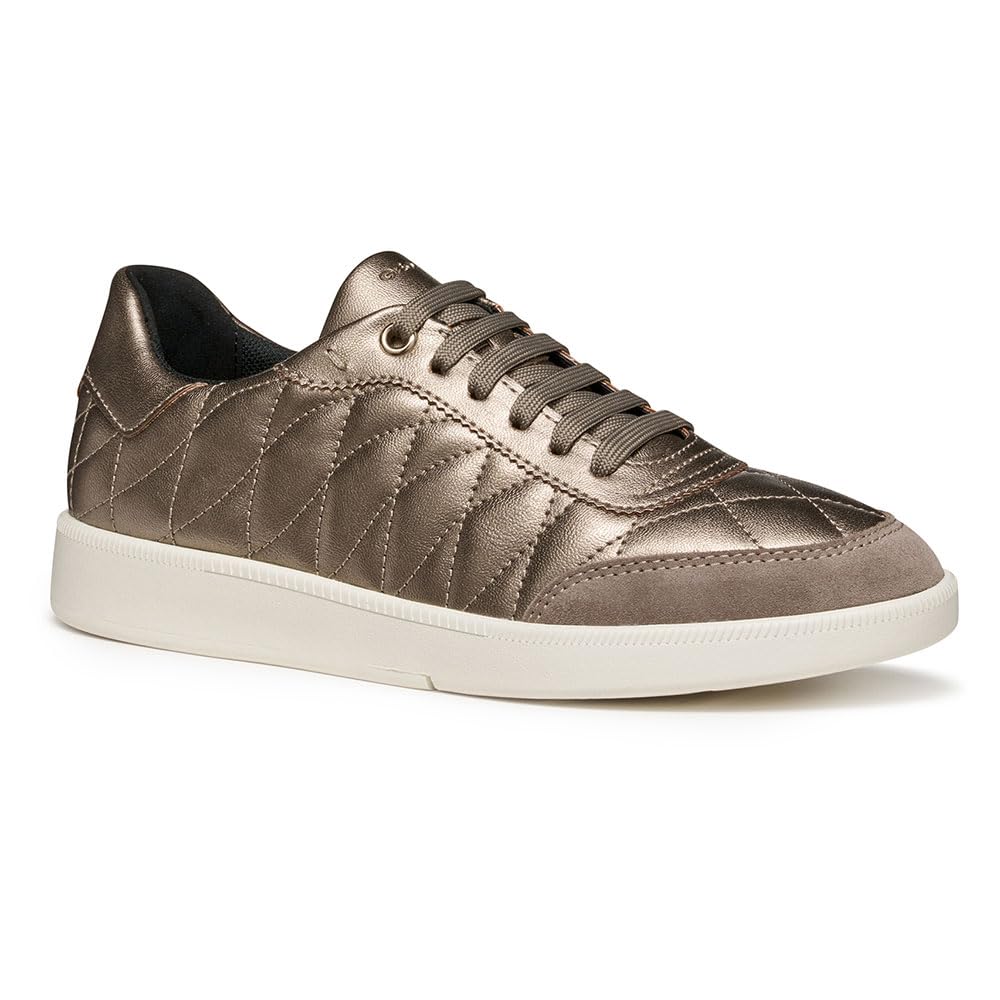 Geox Women's D MELEDA Trainers, Beige, 41 EU, Beige, 7.5 UK