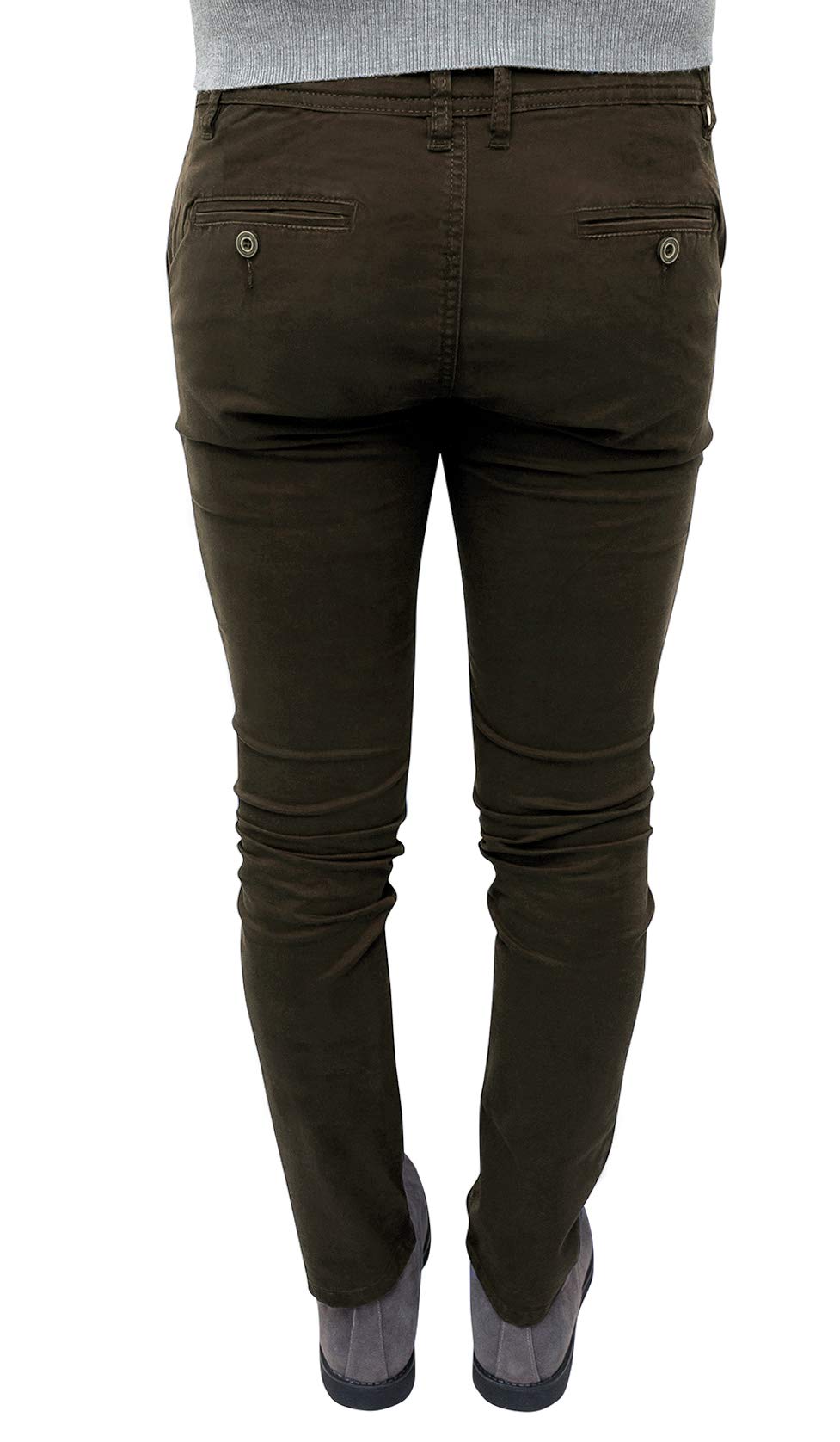 Evoga Pantaloni Casual Uomo Invernali Slim Fit Eleganti Chinos