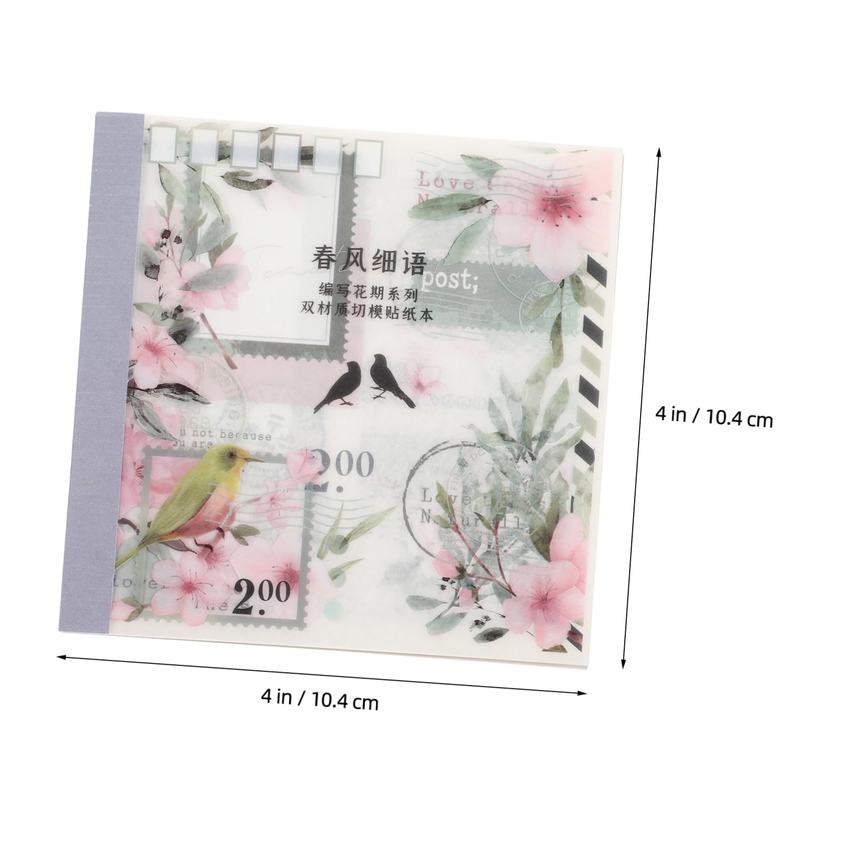 HOMSFOU 5 Set Adesivi Floreali Per Scrapbooking Adesivi Eleganti E Delicati Per Progetti Creativi E Decorazioni Album E Calendari 20 Fogli*5