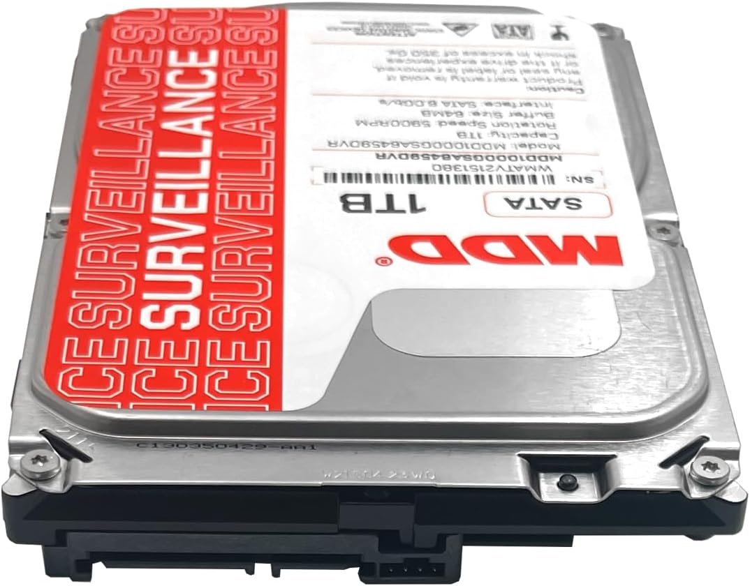 MDD 1TB 64MB Cache 5900PM SATA 6.0Gb/s 3.5-inch Internal Surveillance Hard Drive (MDD1000GSA6459DVR) - 3 Year Warranty (Renewed)