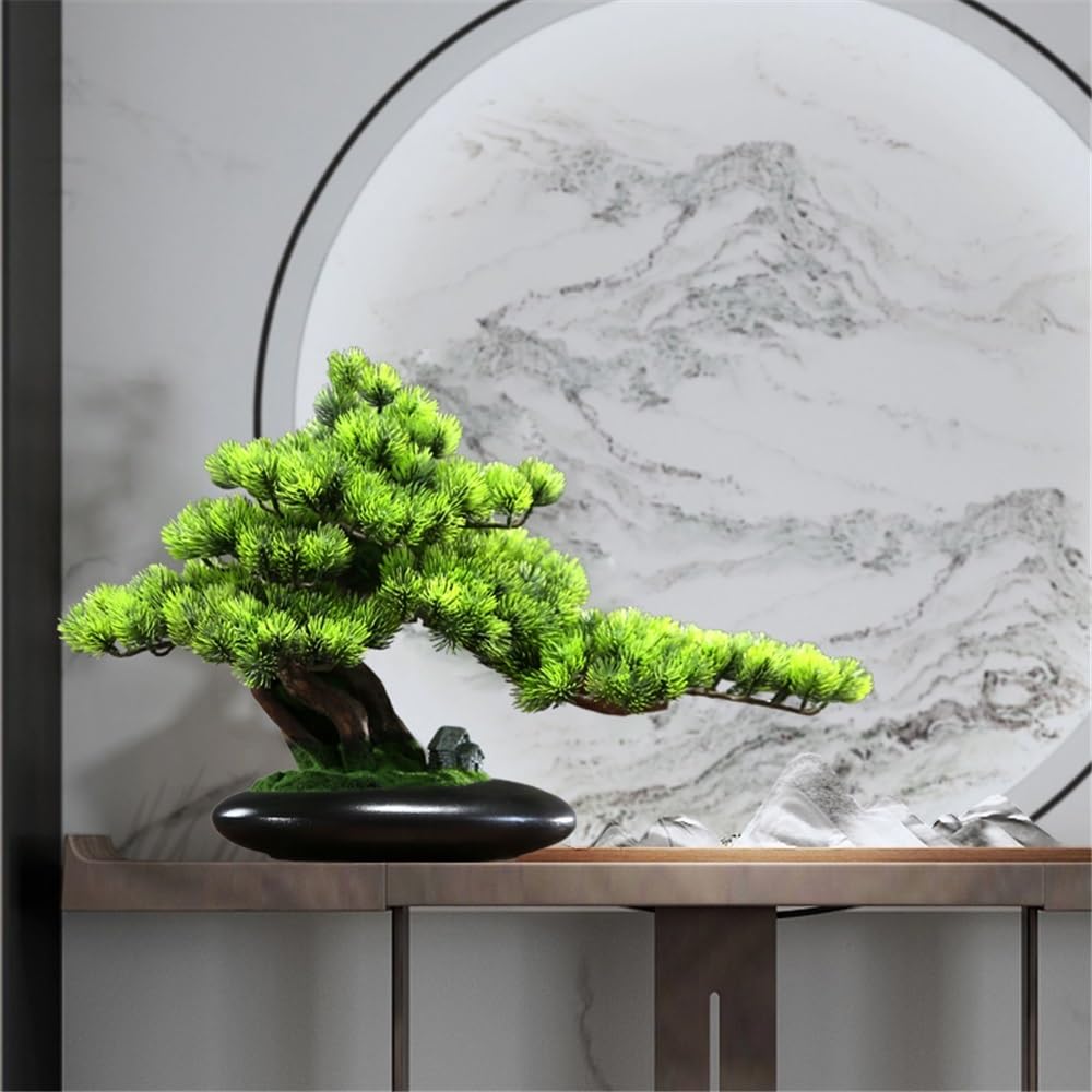 Albero Bonsai Artificiale Albero Bonsai Artificiale con Vaso in Ceramica, Soggiorno, Giardinaggio, Piante finte, Ornamenti Decorativi Albero Bonsai Simulazione