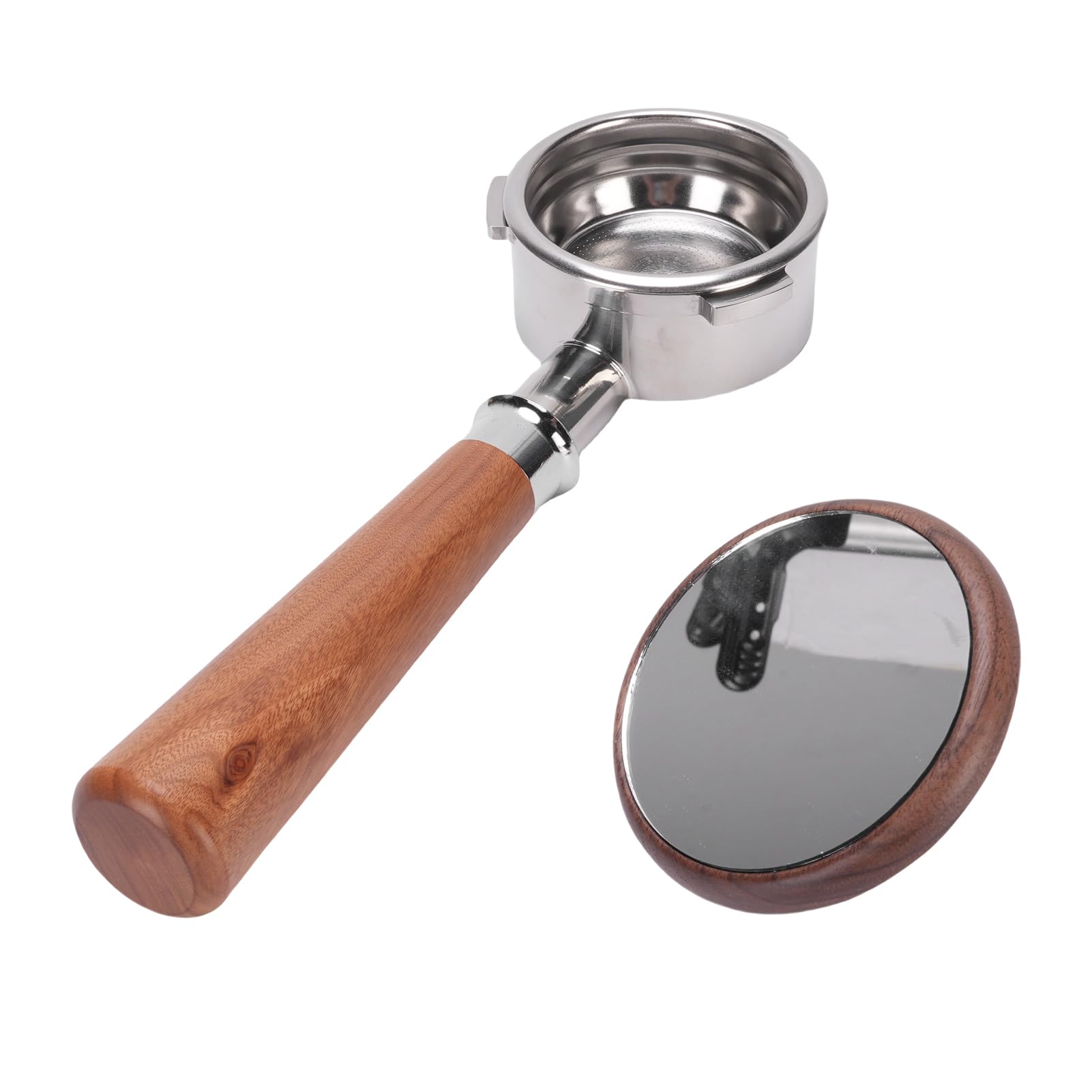 SIXRUN Portafiltro per caffè a 3 Orecchie Adatto per Petrus 58 Mm Universale Senza Fondo con Materiali Ergonomici e di Alta qualità per gli Appassionati della Preparazione del caffè