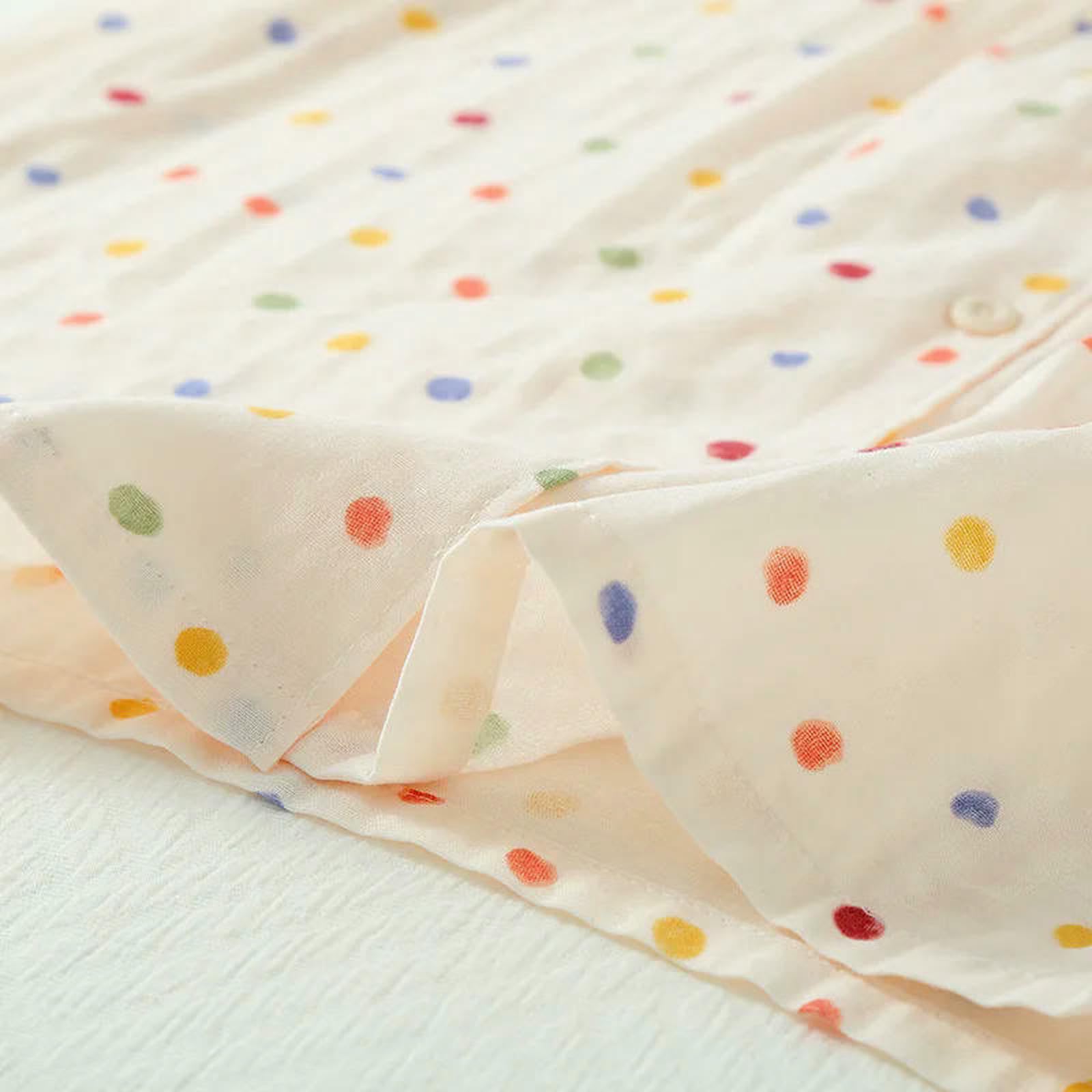 Pigiama Pantaloni Lunghi con Garza di Cotone per Il da Donna A Due Pezzi Set Sottili Abiti Casa Signore-01-l