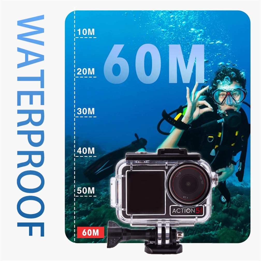 SOONSUN Unterwasser-Kuppel Für DJI Osmo Action 3/4/5 - 45m Wasserdicht