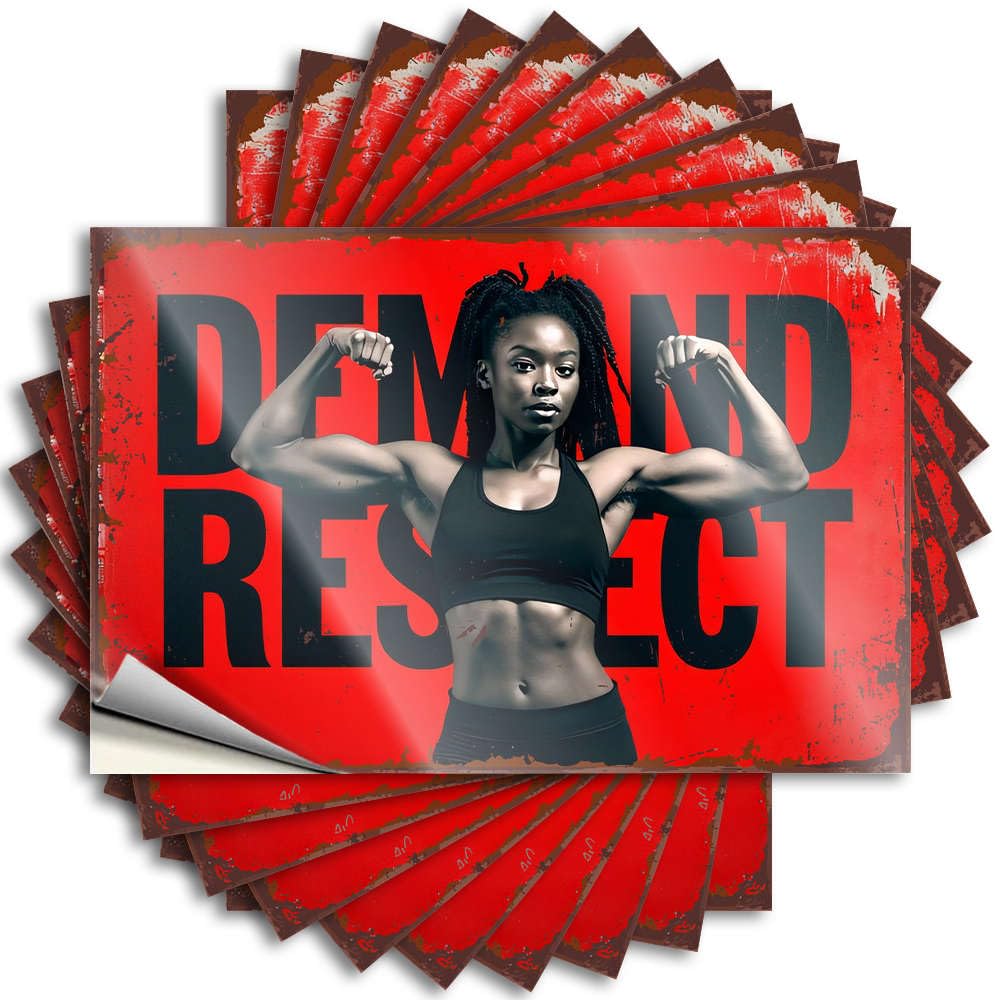 Quote Water Cheap Demand Respect Fitness Motivation for Interior - Farm Easy Peel Removable(6X9CM)
