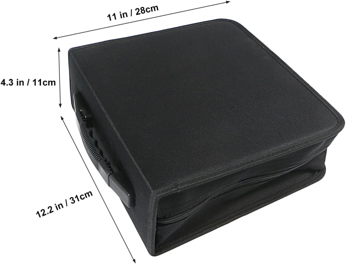 Cd Dvd Storage Bag Disc Capacity Travel Organizer Car Cd Holder Scratch-resistant Case Zipper Easy to Carry