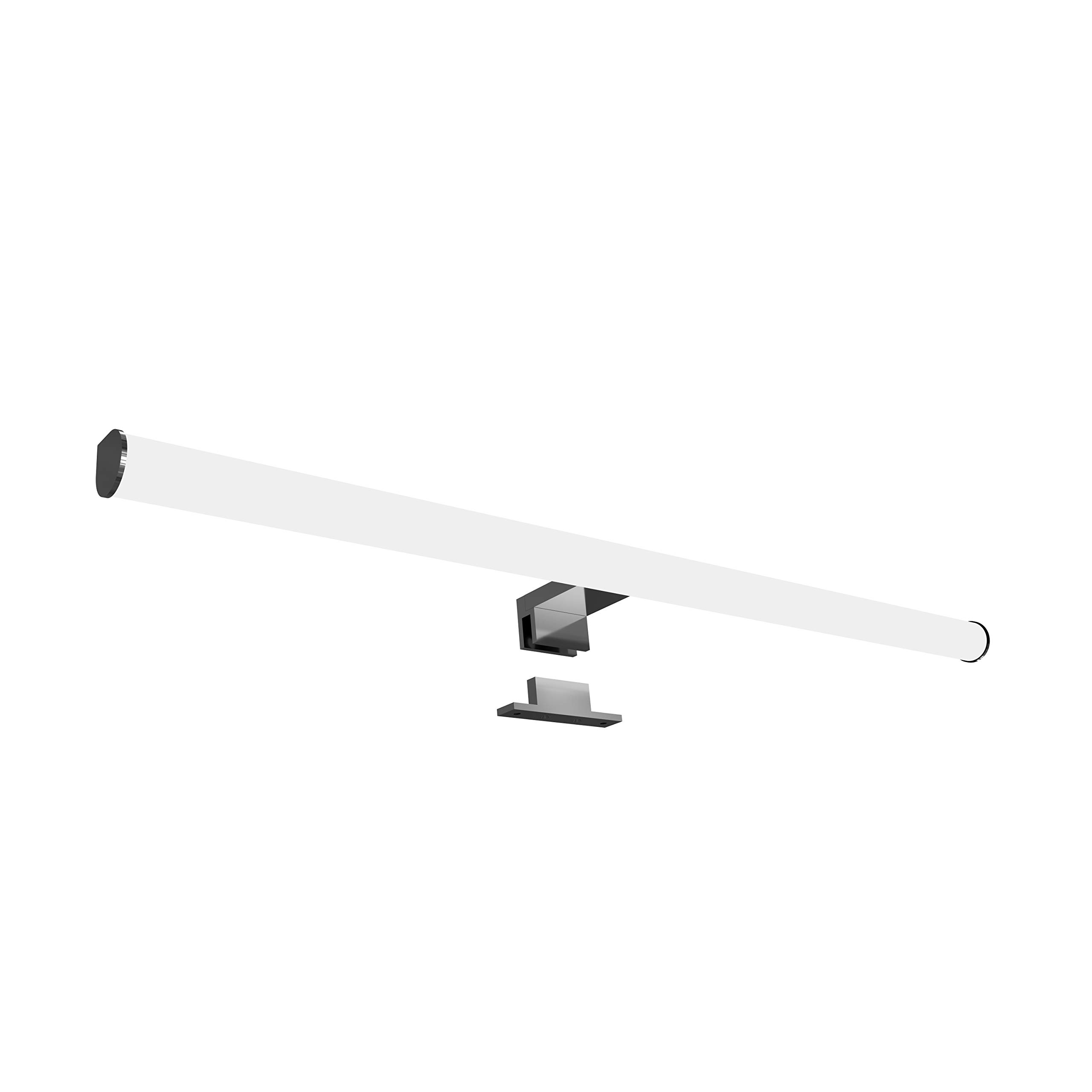 Luminaria Para Espejo LED 600 mm de Superficie 230 V Para Cuarto de Baño, Cromada - Selección: 600 mm - Blanco Newtro