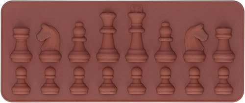 Miniatura 8 de 4 moldes de silicona para chocolate, molde de chocolate con forma de ajedrez, moldes de cera derretida de silicona, moldes de fondant, moldes de