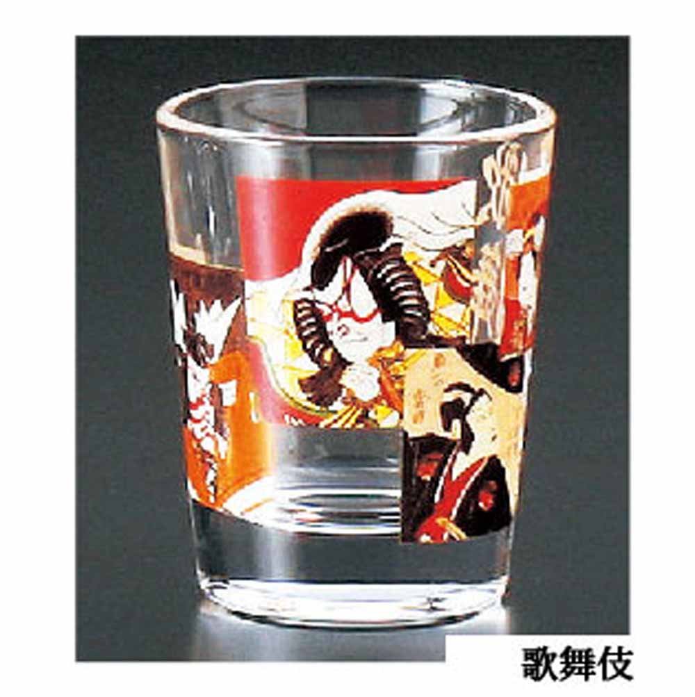 ☆銀製・銀座和光ショットグラス 日本の絵柄・和柄シリーズ ガラス製ショットグラス 神奈川沖浪裏