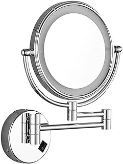 Wall-Mounted Makeup Mirror LED 8-inch Wall-Mo...