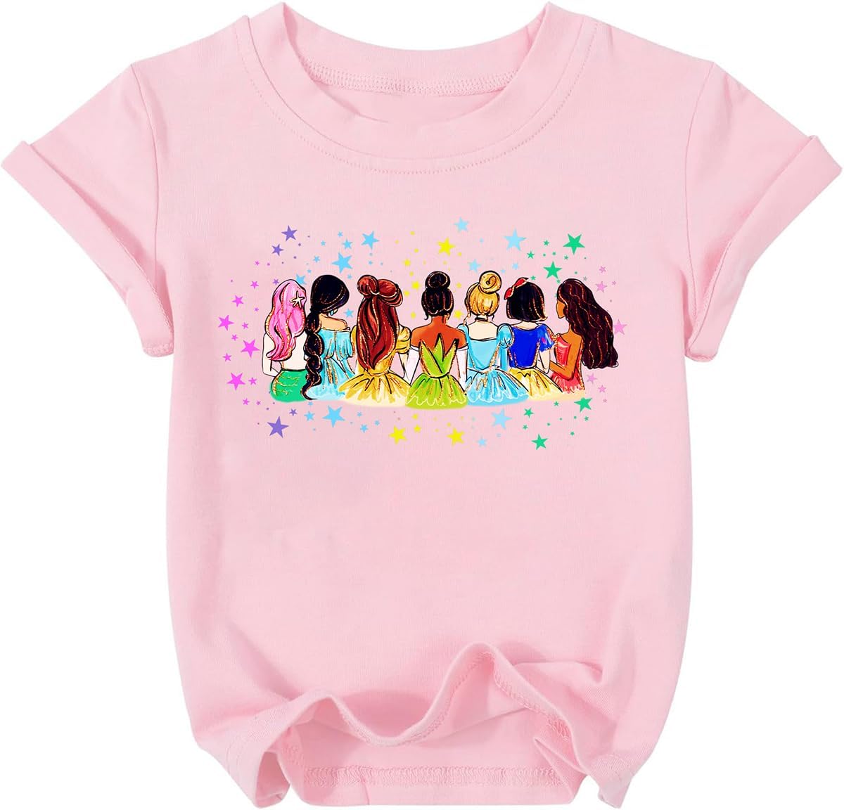 Magical Girl Shirt Cute Snacks Graphic Tee Toddler Kids Girls Holiday Short Sleeve Outfits Tops 3-10 Years