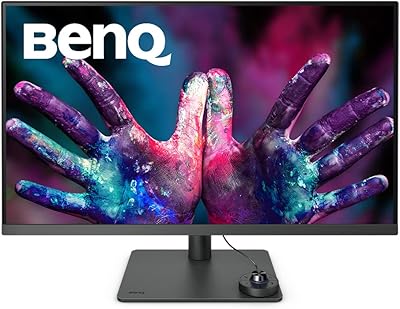 BenQ PD3205U Designer Monitor (tecnologia AQCOLOR, 32 pollici, 4K UHD, IPS, ricarica USB-C, DP / HDMI, KVM, altezza regolabile) Compatibile con MacBook