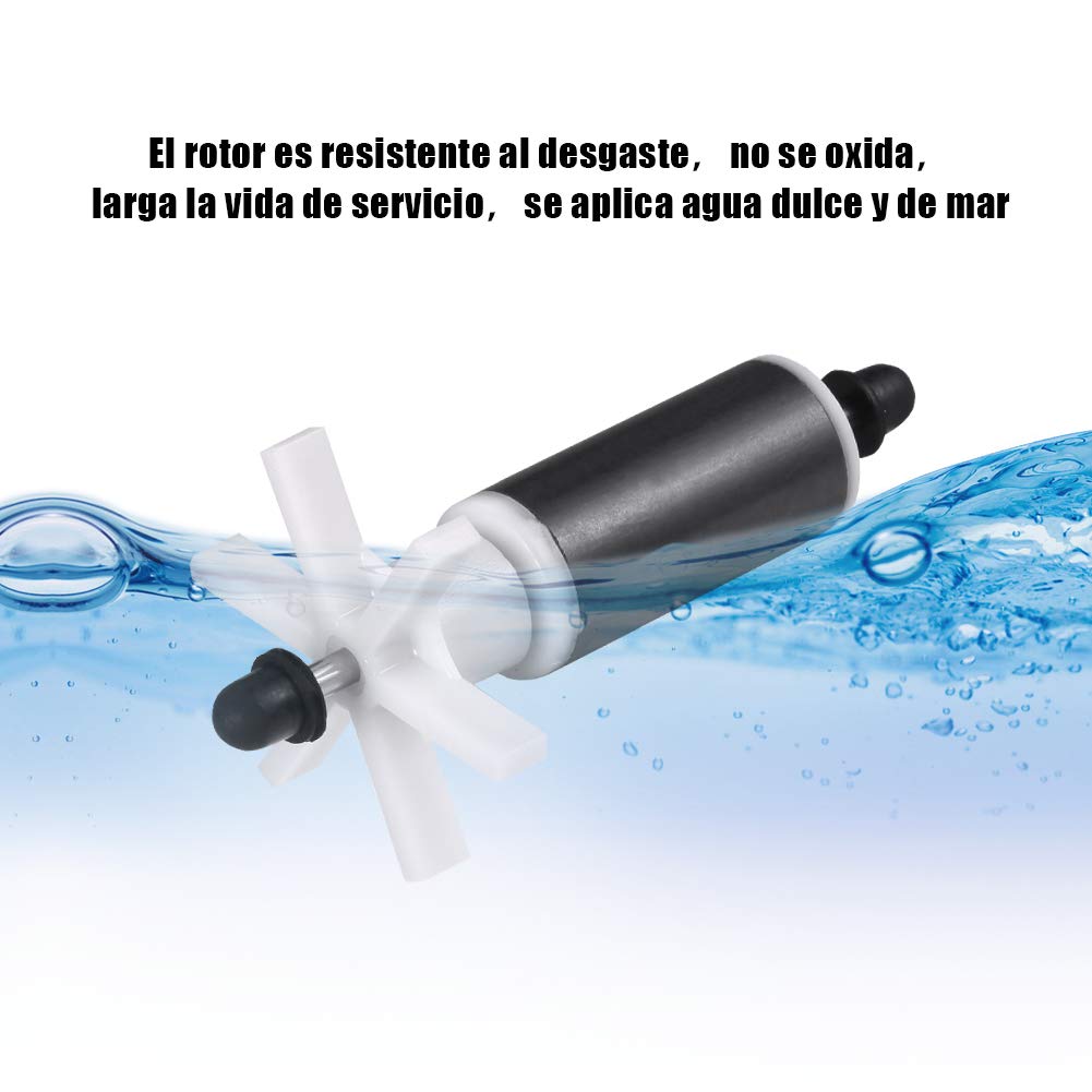 Bomba de Agua Sumergible 4000L/H 80W para Acuario Estanque Pecera Fuente Circulación de Agua Dulce y Marino con 4 Boquillas 4m de Altura