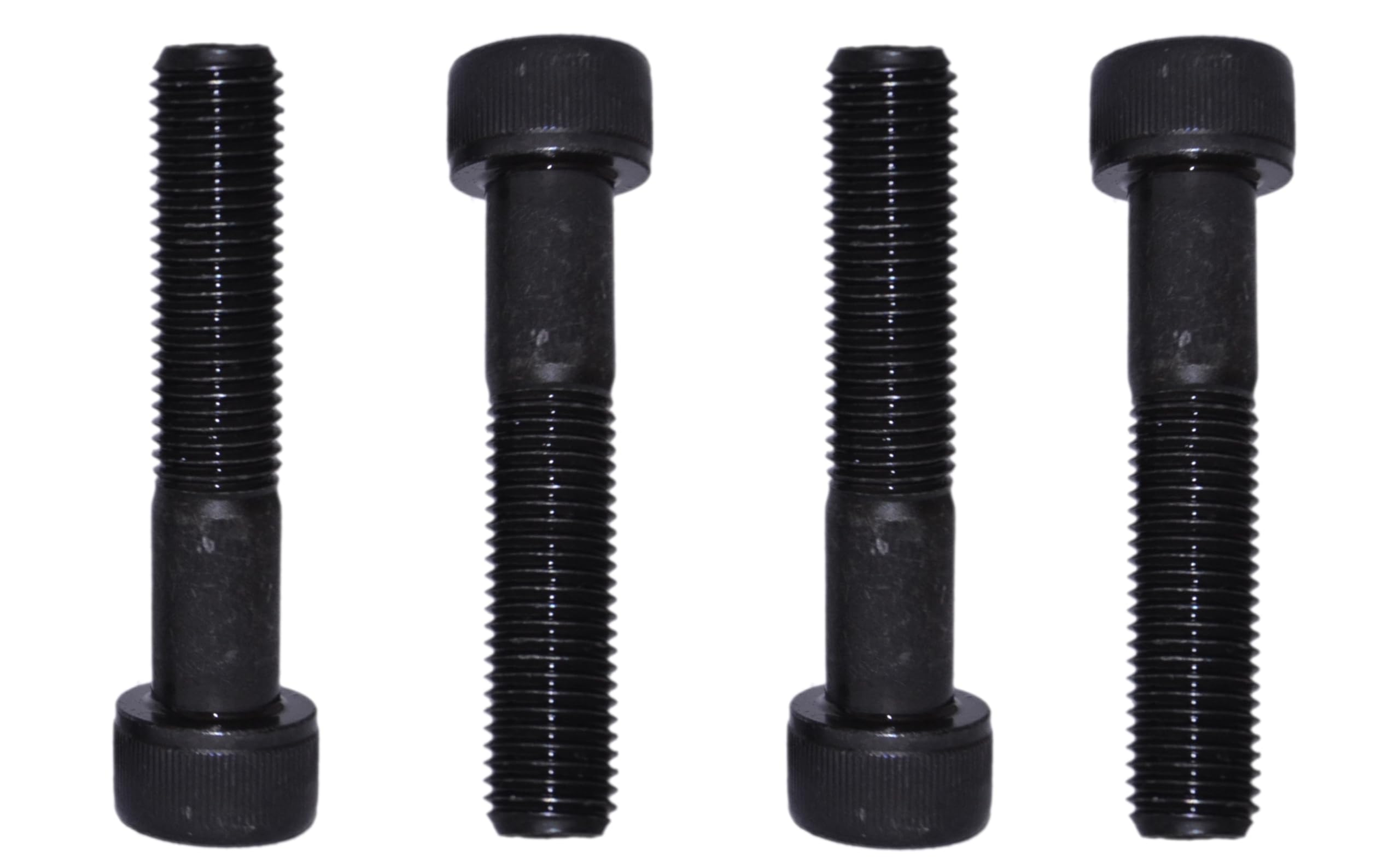 RADSO M10 1.25 Pitch Black Hex Socket Cap Screws, 12.9 Grade High Tensile, Self Colour Allen Bolts DIN 912, Metric Fine Pitch - Image 4