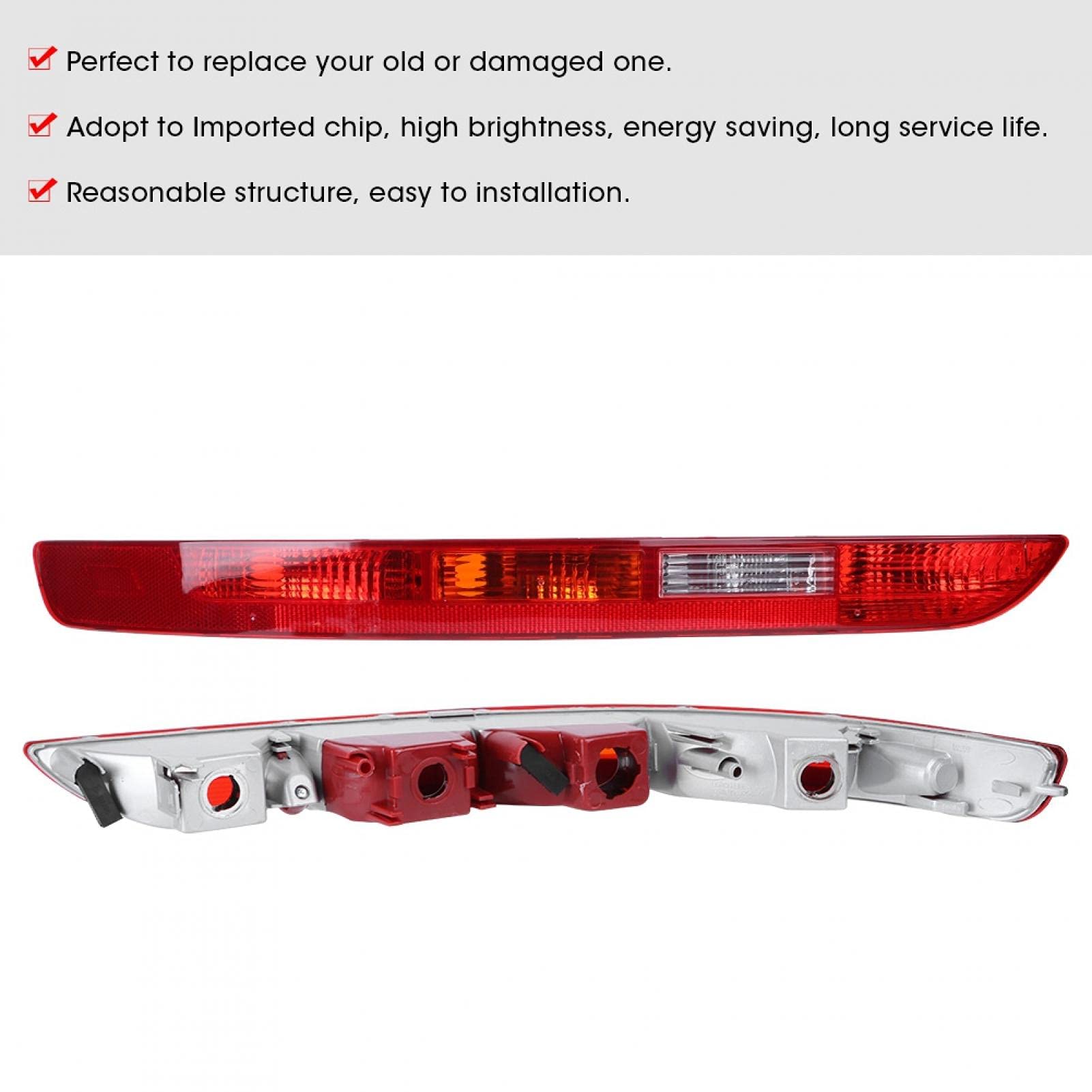 Lampa tylna zderzaka tylnego, lampa tylna lewego tylnego zderzaka bez przewodu 8R0945095 Pasuje do Q5 SQ5