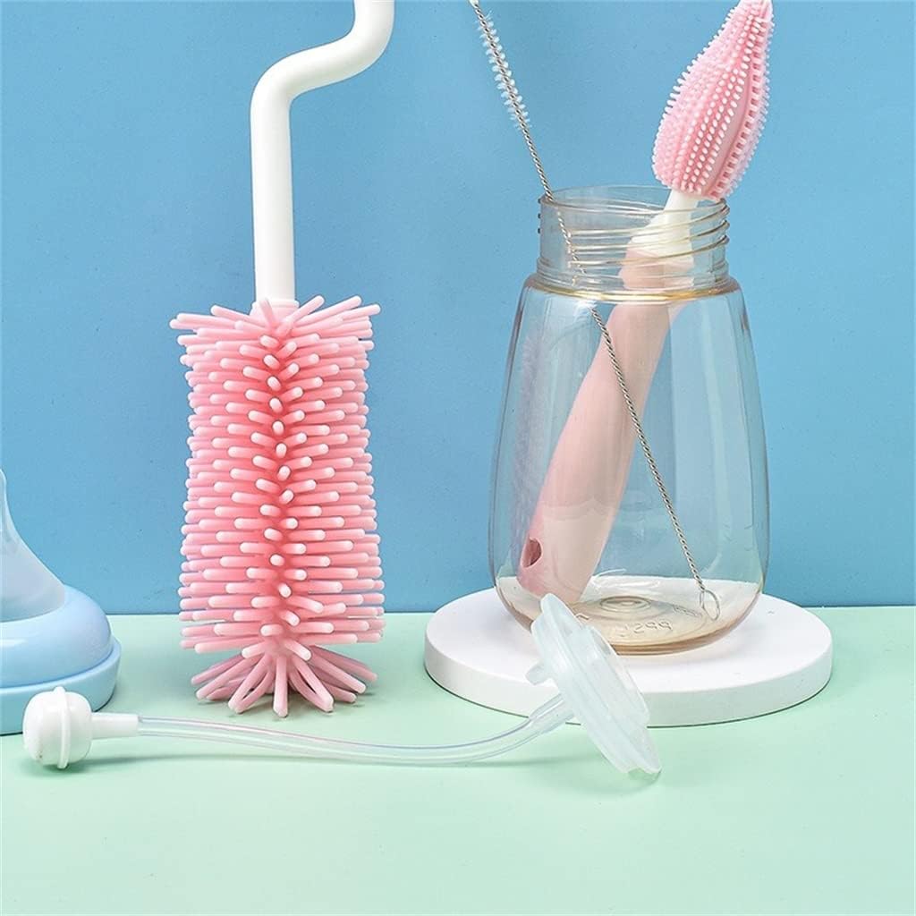 Silicone Brush 360 Degree Cleaning Brushes Set Handheld Soft Food Grade Watering