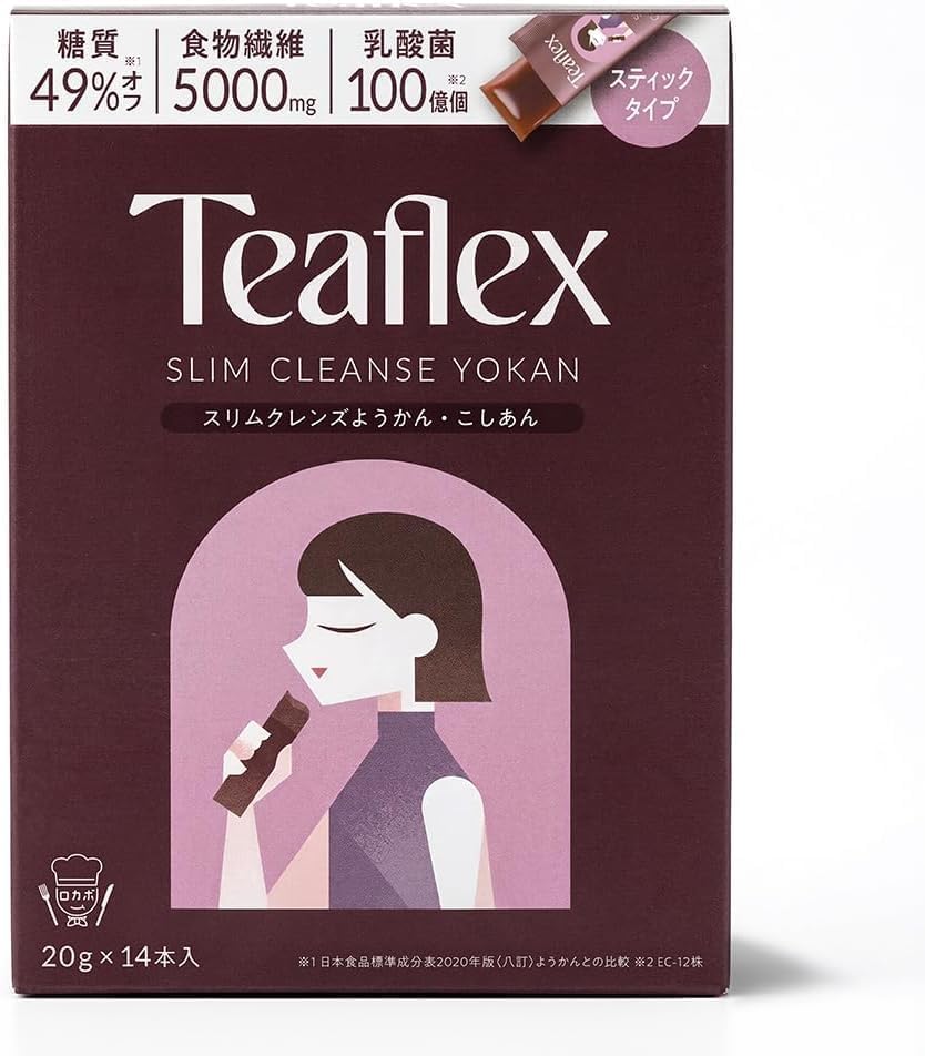 Amazon.co.jp: Teaflex ティーフレックス スリム クレンズ ようかん 14