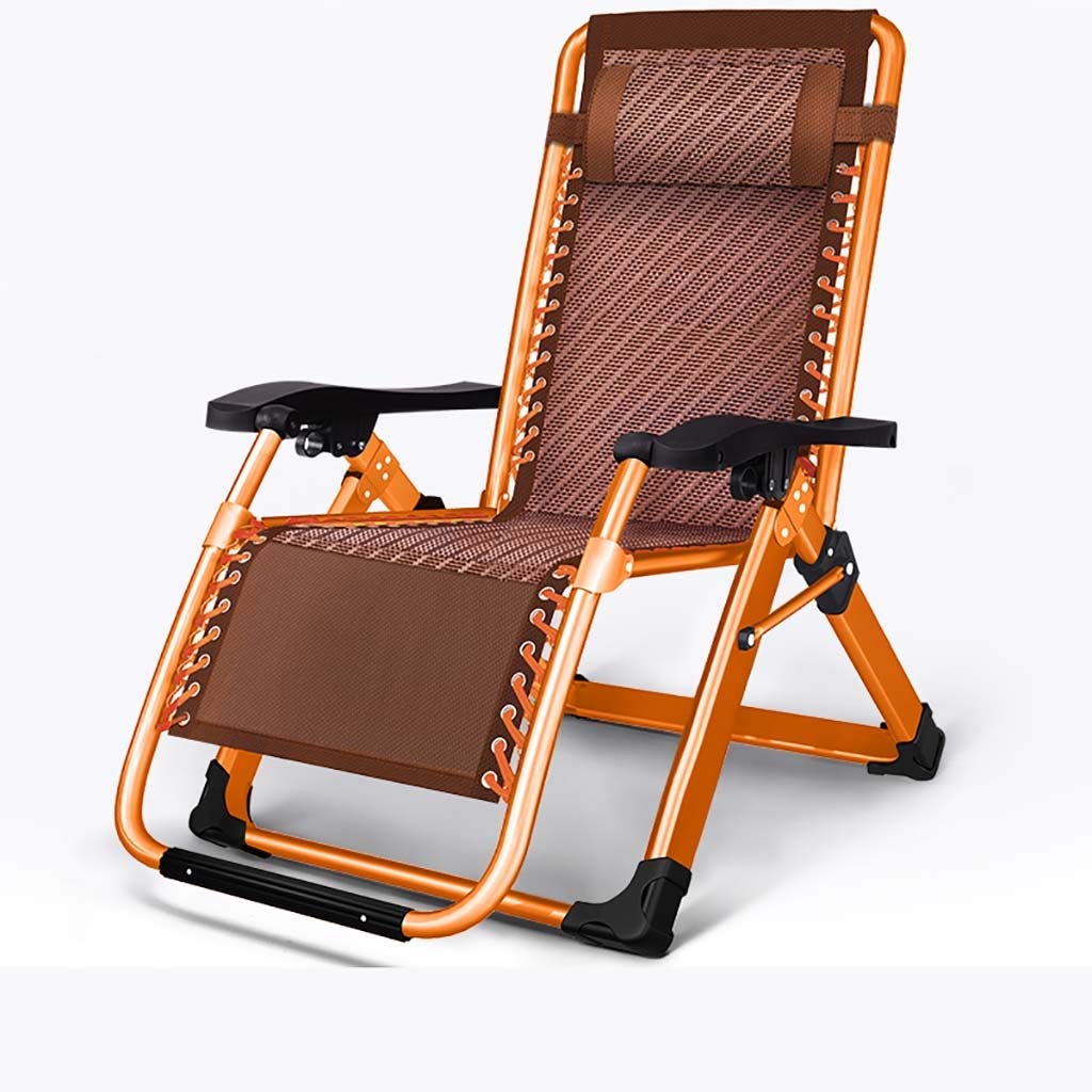 Chaise inclinable de jardin en canne tressée avec grand coussin de confort