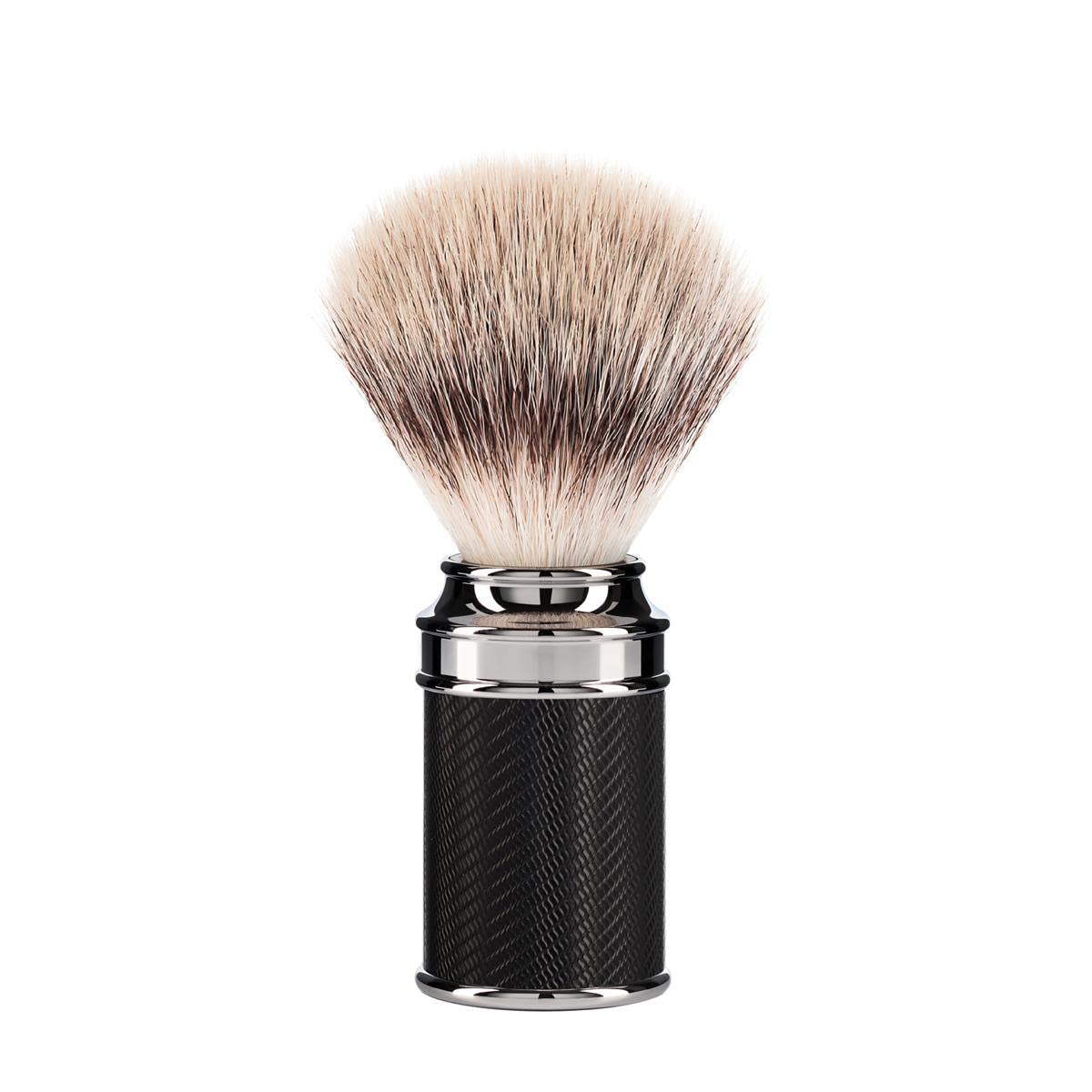 Mühle - Brocha de afeitar (fibra silvertip, resina noble, 1 unidad), color negro