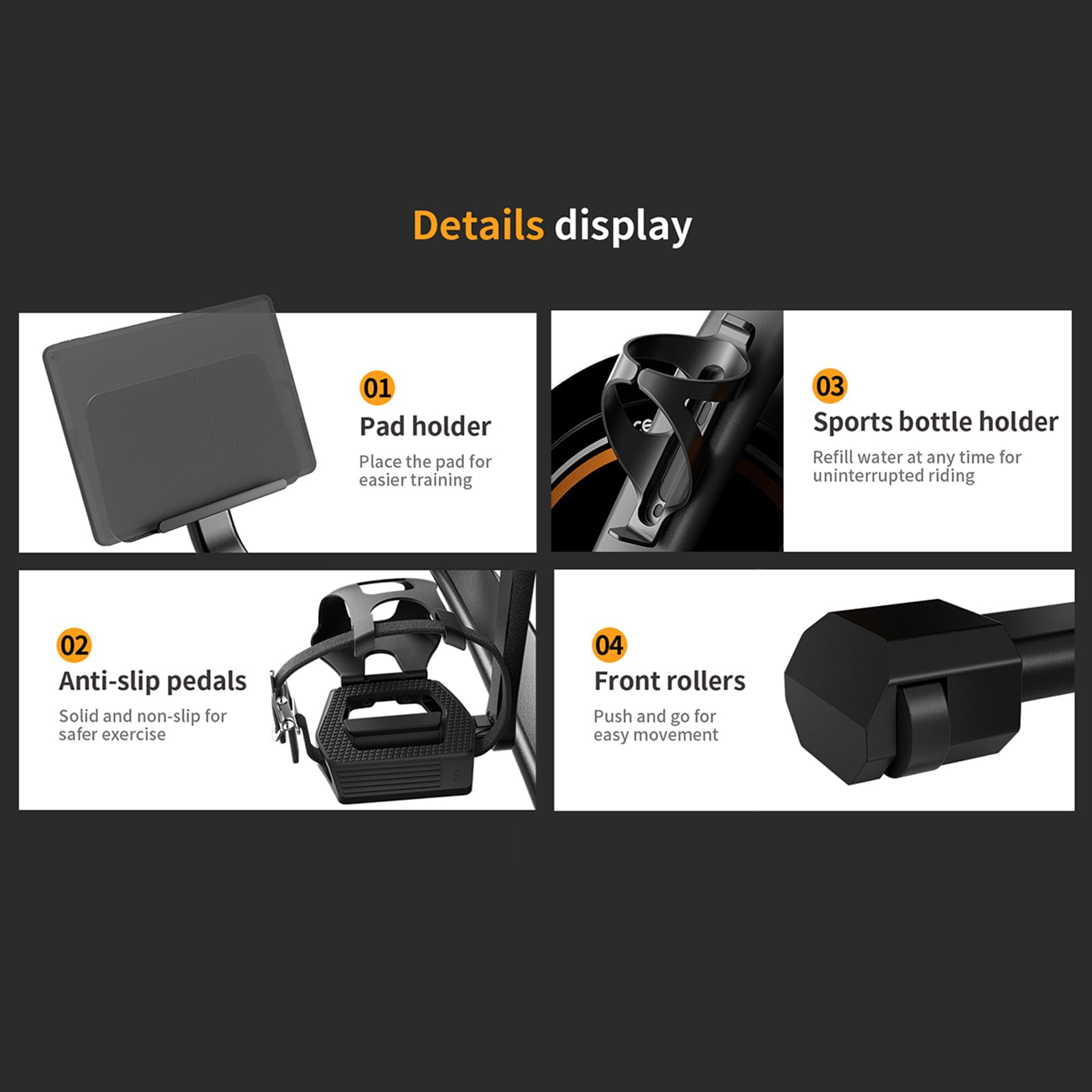 Yesoul A1 smart cyclette da casa con volano, cyclette per casa con cuscino morbido, cyclette spinning con schermo LED, corsi privati APP, bici da spinning per allenamento