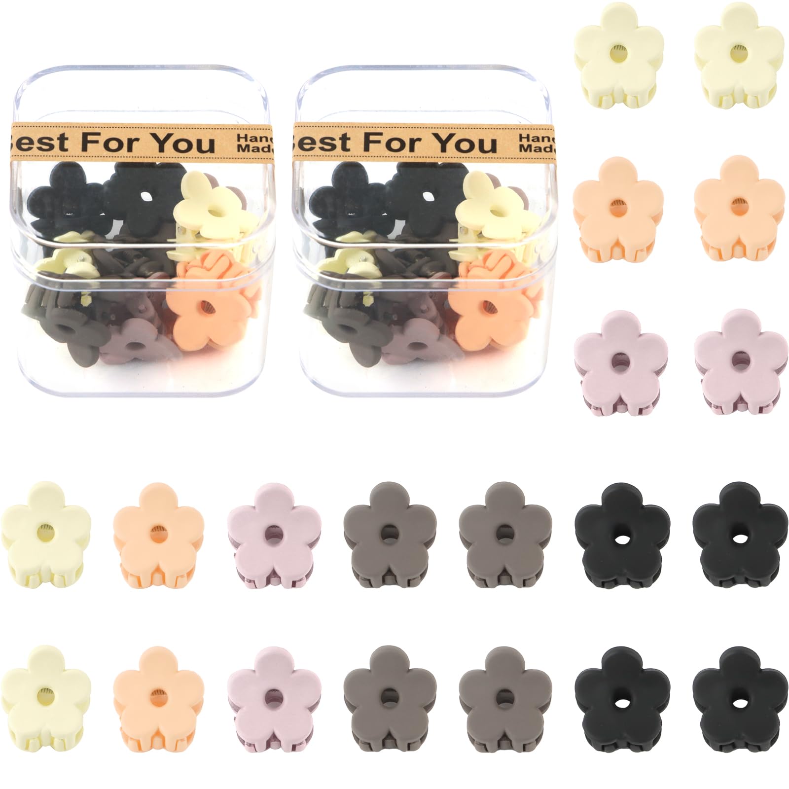 Mini Flower Hair Clips - Cute Girls Hair Accessories -8