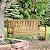 Sunnydaze 2-Person Outdoor Bench for Front Porch or Park - Wooden Teak Patio Garden Bench with Backrest - 675 lb Weight Capacity - 60"
