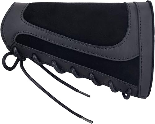 Miniatura 2 de Bolsa de cuero para municiones de rifle, culata de pistola con almohadilla de retroceso para cartuchos .308 .30-30.30-06.45-70.357.22lr 12GA