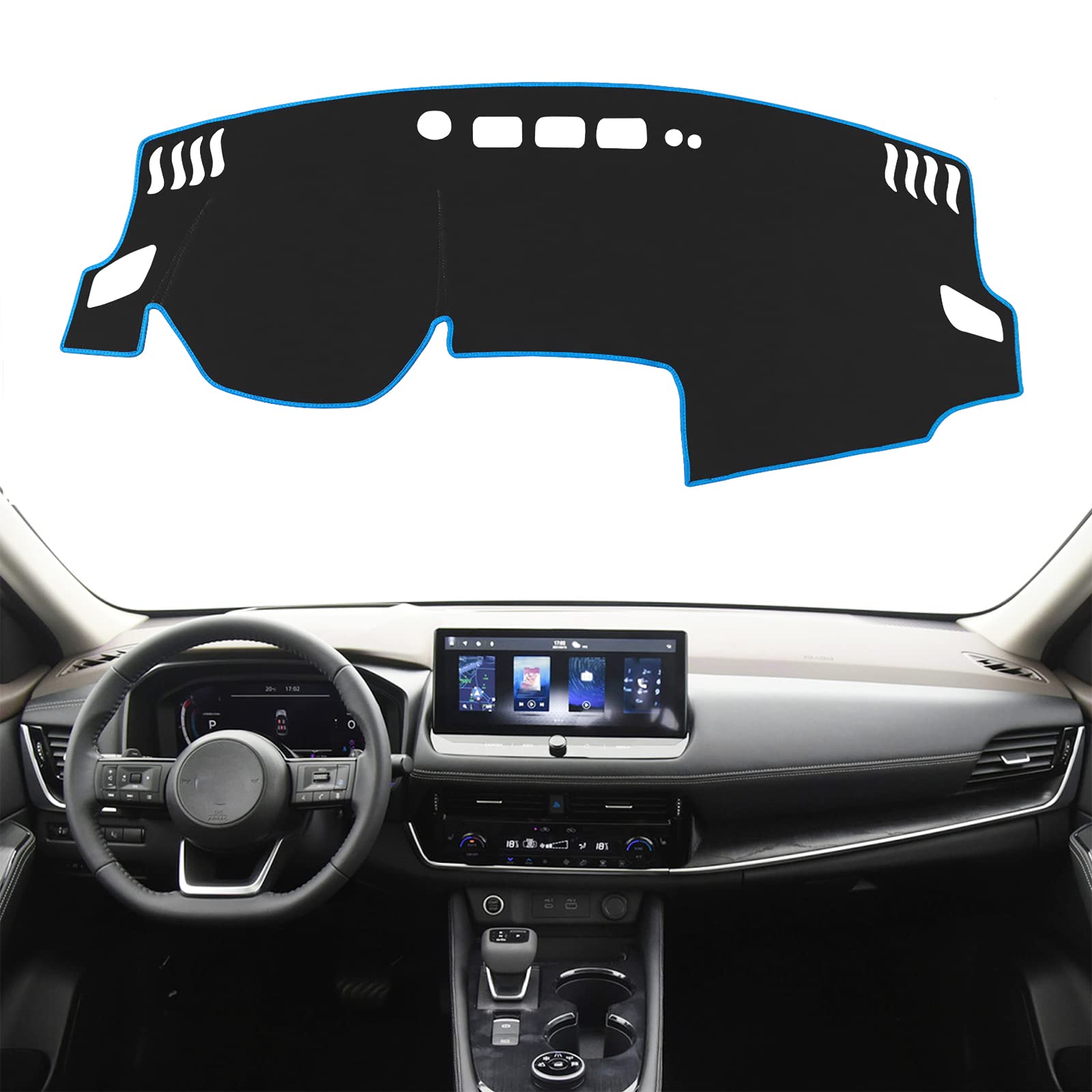 Photo 1 of SENSHINE for Nissan Rogue Accessories 2021 2022 2023 Dashboard Cover Center Console Cover