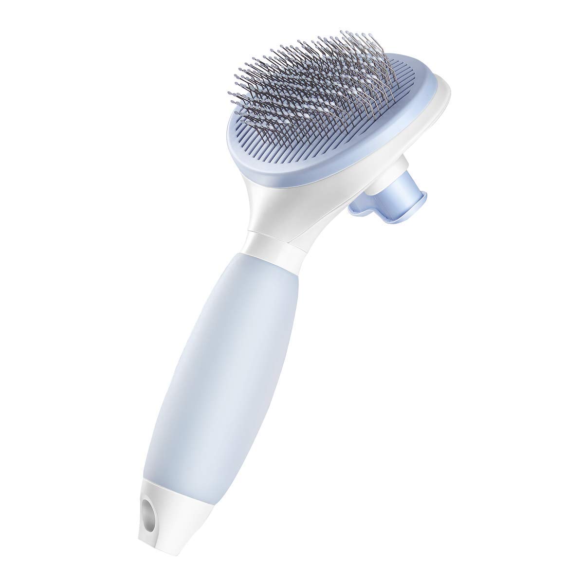 Furrytail Cat Grooming Brush Effectively Remove Loose. Self Clean Slicker Brush - Massage Grooming Shedding Tool for Pet - Updated Version