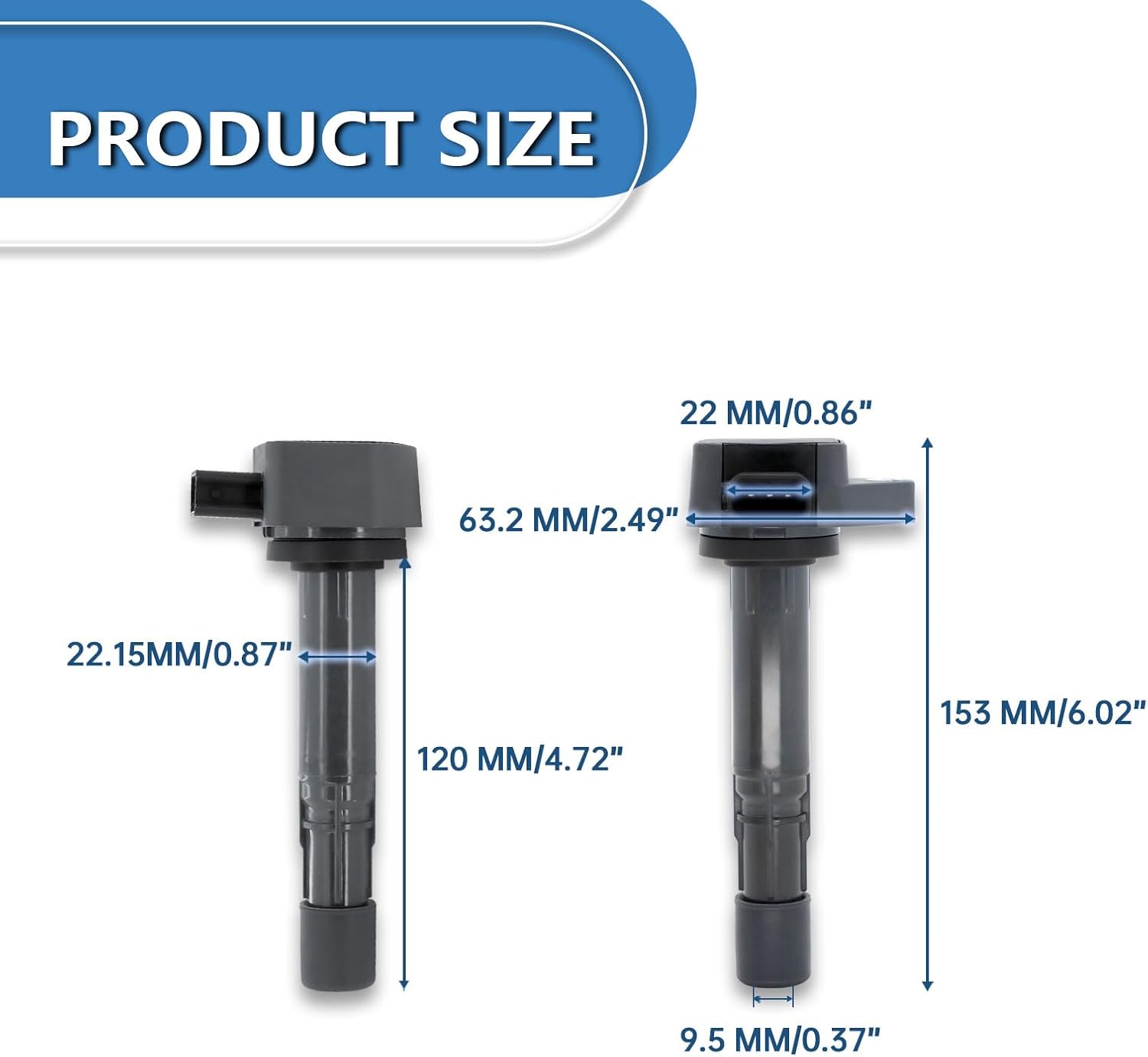 UF400 Ignition Coil Pack Compatible with 2001 2002 2003 2004 2005 Honda Civic, 2002 2003 2004 Acura EL L4 1.7L Replaces# UF-400 C1460 5C1451 Set of 4