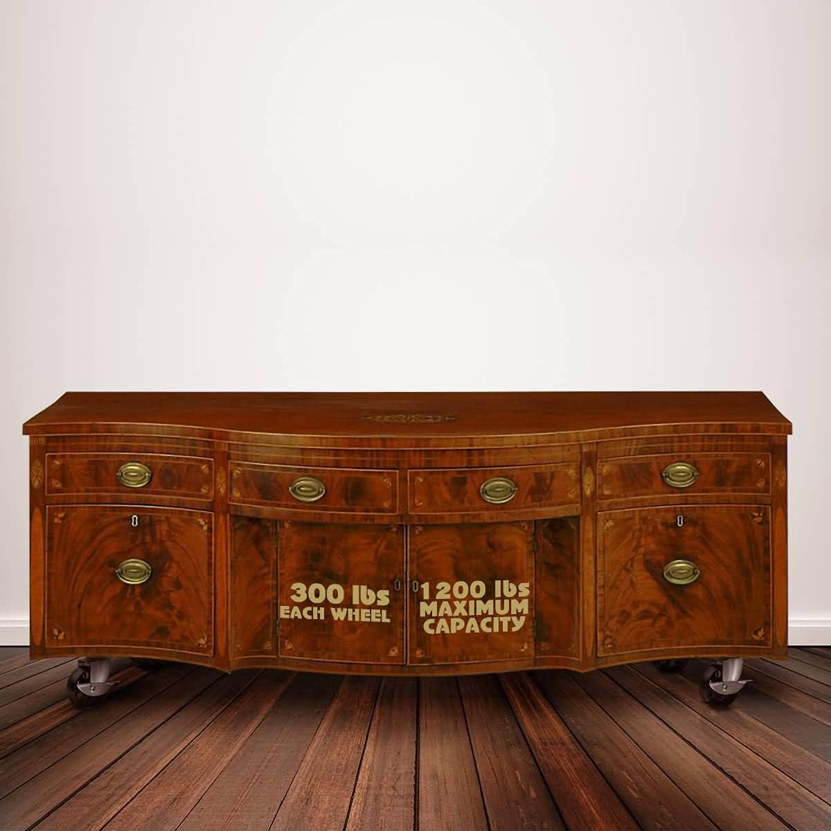 8 Lot All Steel Swivel Plate Caster with Brake Lock Heavy Duty 3" Wheel