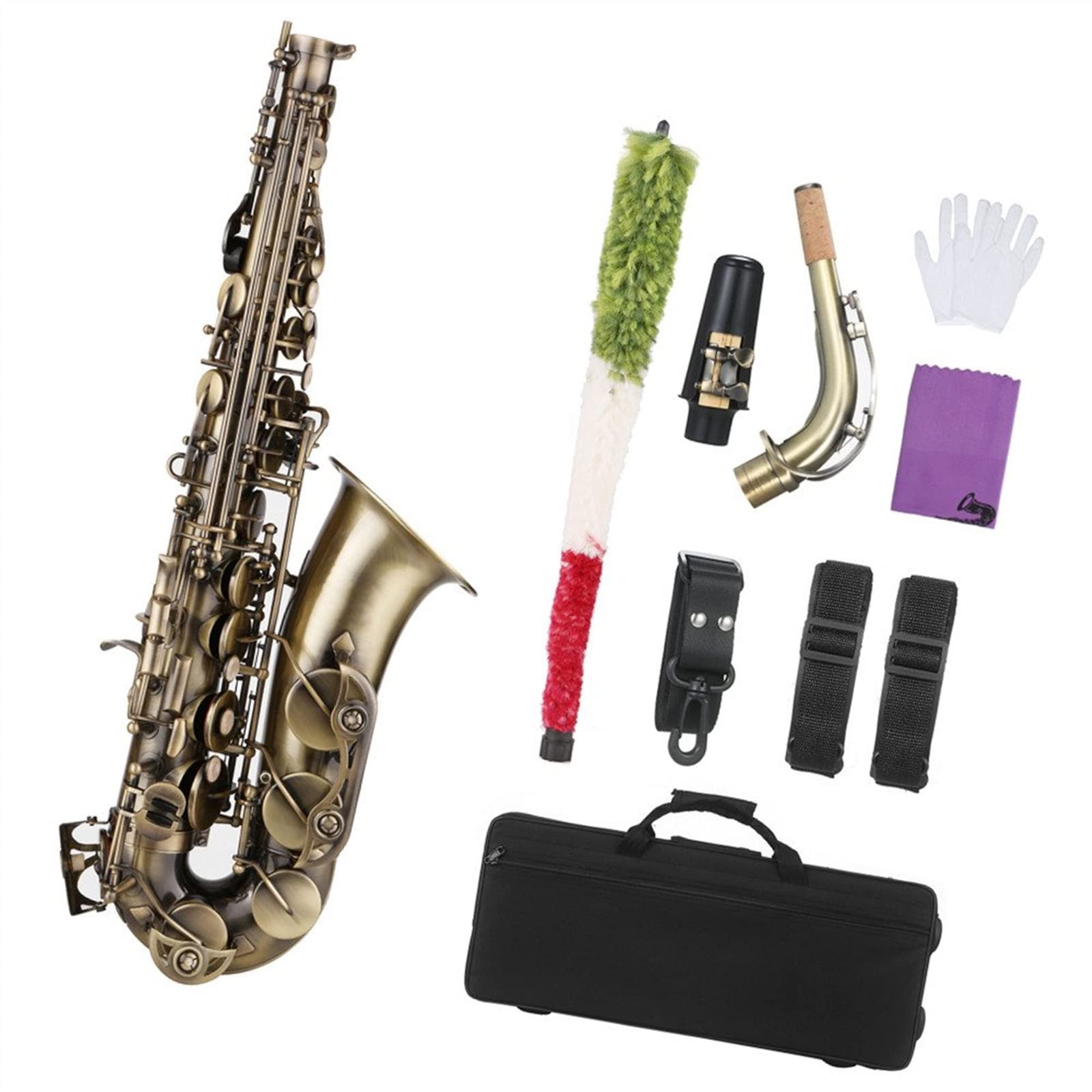 Sassofono Mi Bemolle Sassofono Contralto Ottone Laccato Oro MIB Sax Strumenti Musicali A Fiato