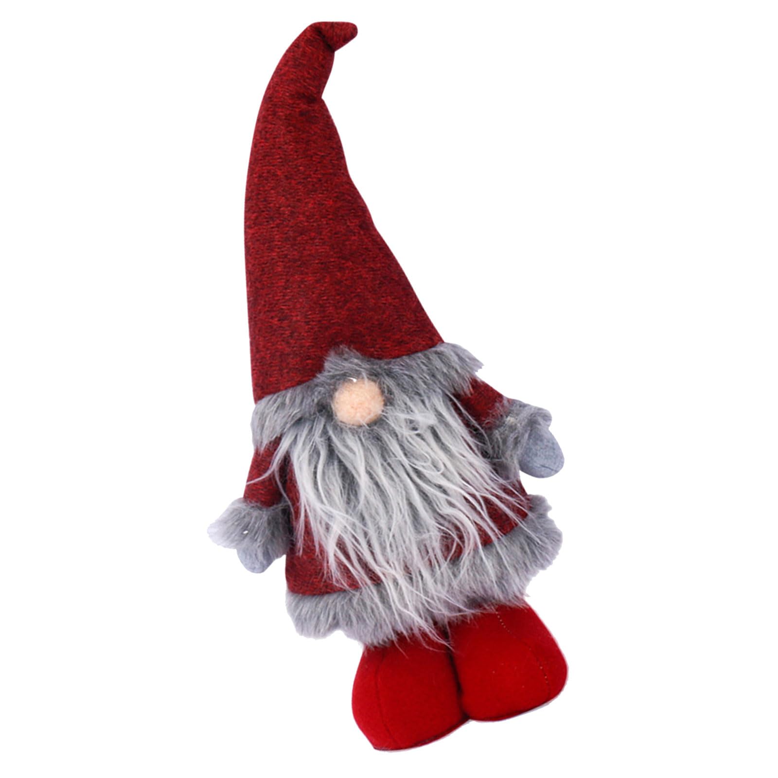 Kalttoy Unique Faceless Santa Ornament Portable Holiday Decors with Premium Felt Materials 36cm Wide Festival Parties Decors