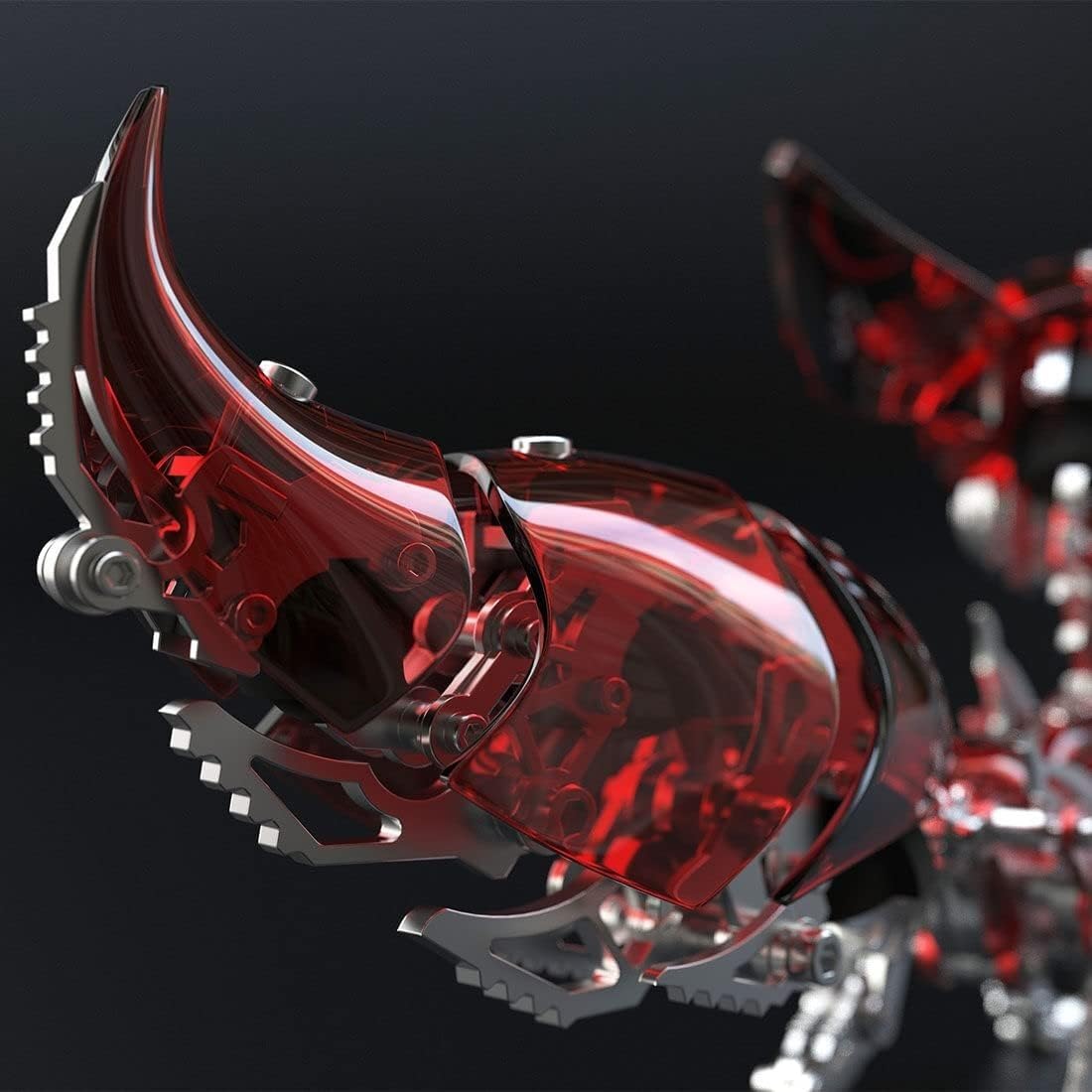 Puzzle metalowe 3D dla dorosłych, zestaw mechanicznych puzzli metalowych lisa, rękodzieło montażowe DIY łamigłówka, dla dorosłych zestawy modeli na biurko zabawki budowlane 339 szt.