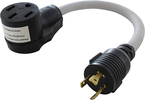Miniatura 9 de AC WORKS Adaptador de Carga para Vehículo Eléctrico para Uso en Tesla (Unidad de 30A 250V CA de 6-30 para Tesla)