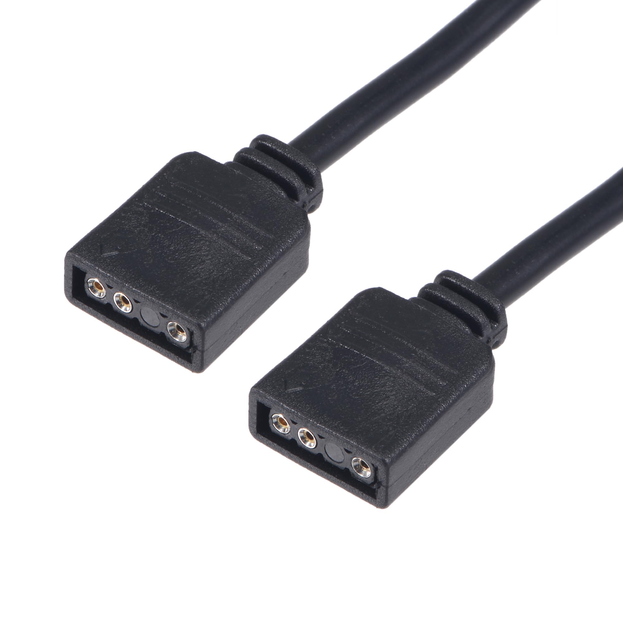 PATIKIL ARGB 50cm Wyprowadzenie Kabel, 3 Zestaw 1 do 1 Kobieta z 3P Złącze dla 5050 3528