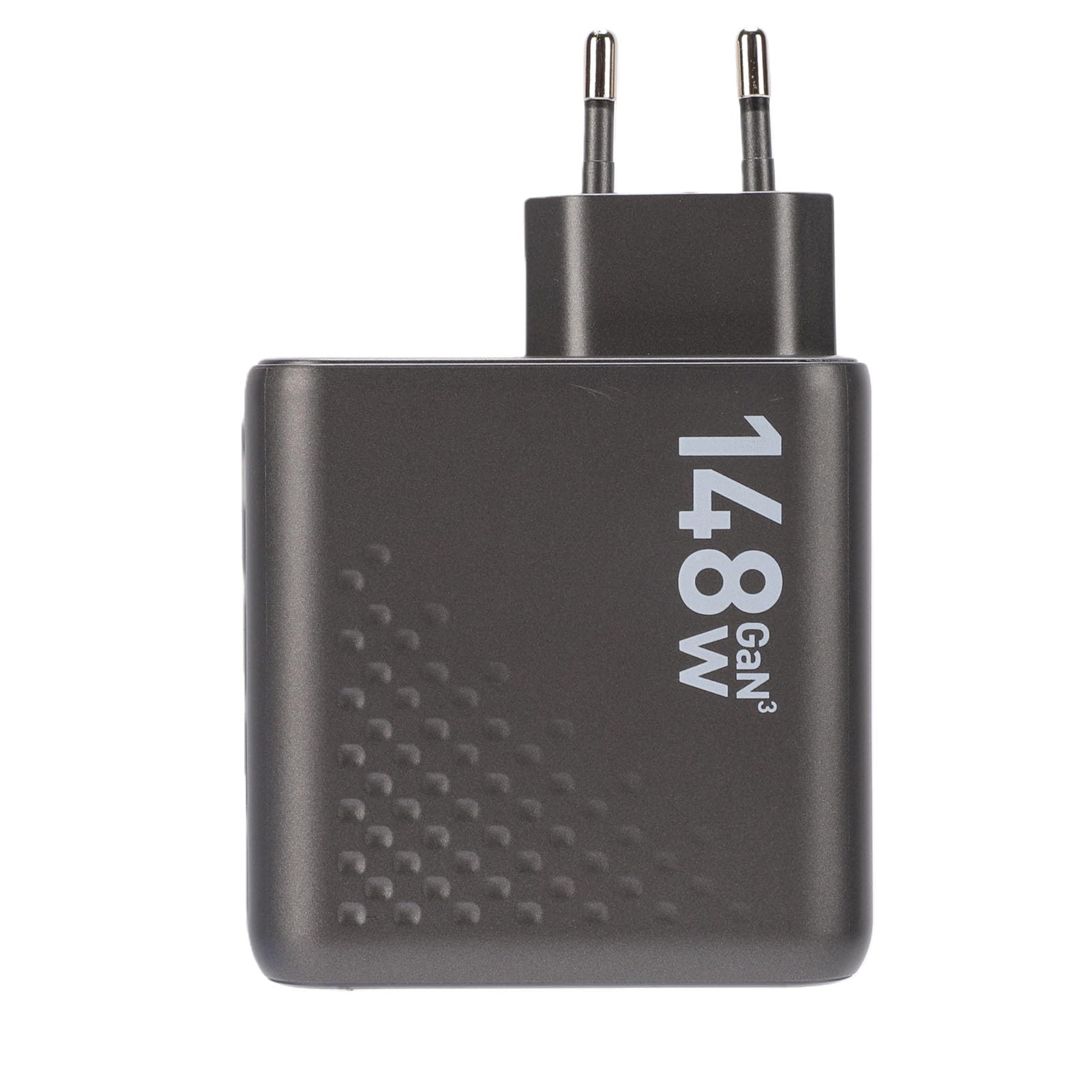 VBESTLIFE Bloque de Cargador USB C de 148W, Adaptador de Pared Rápido GAN de 4 Puertos con Control Táctil de Pantalla Inteligente AI, para Auriculares de Teléfono, Tableta y Portátil (Enchufe de la