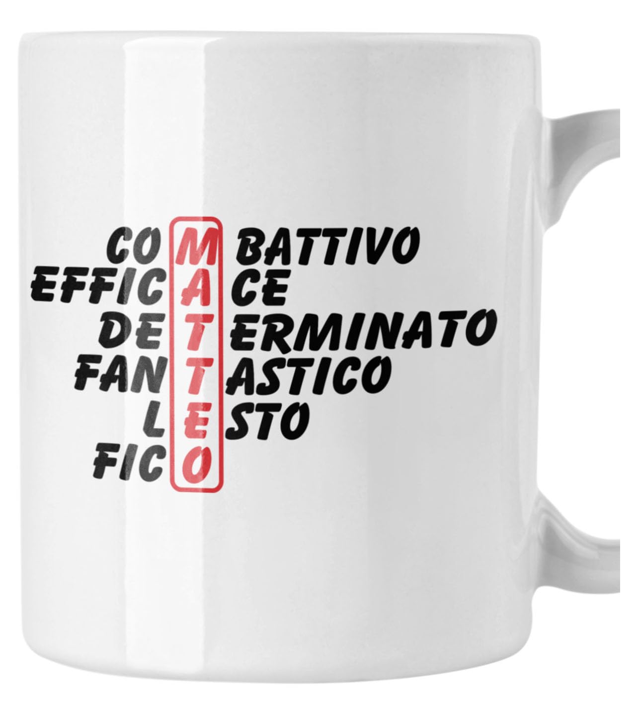 New Indastria Tazza Mug personalizzata con nome Fabio Puoi usare questa tazza solo se sei Fabio - Tazza per colazione o per arredare