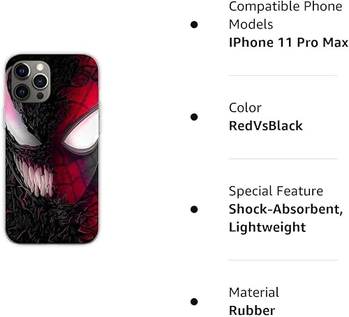 Miniatura 6 de Funda compatible con iPhone 11 Pro Max para niños, niñas, mujeres, hombres, funda protectora de silicona suave a prueba de golpes de silicona a