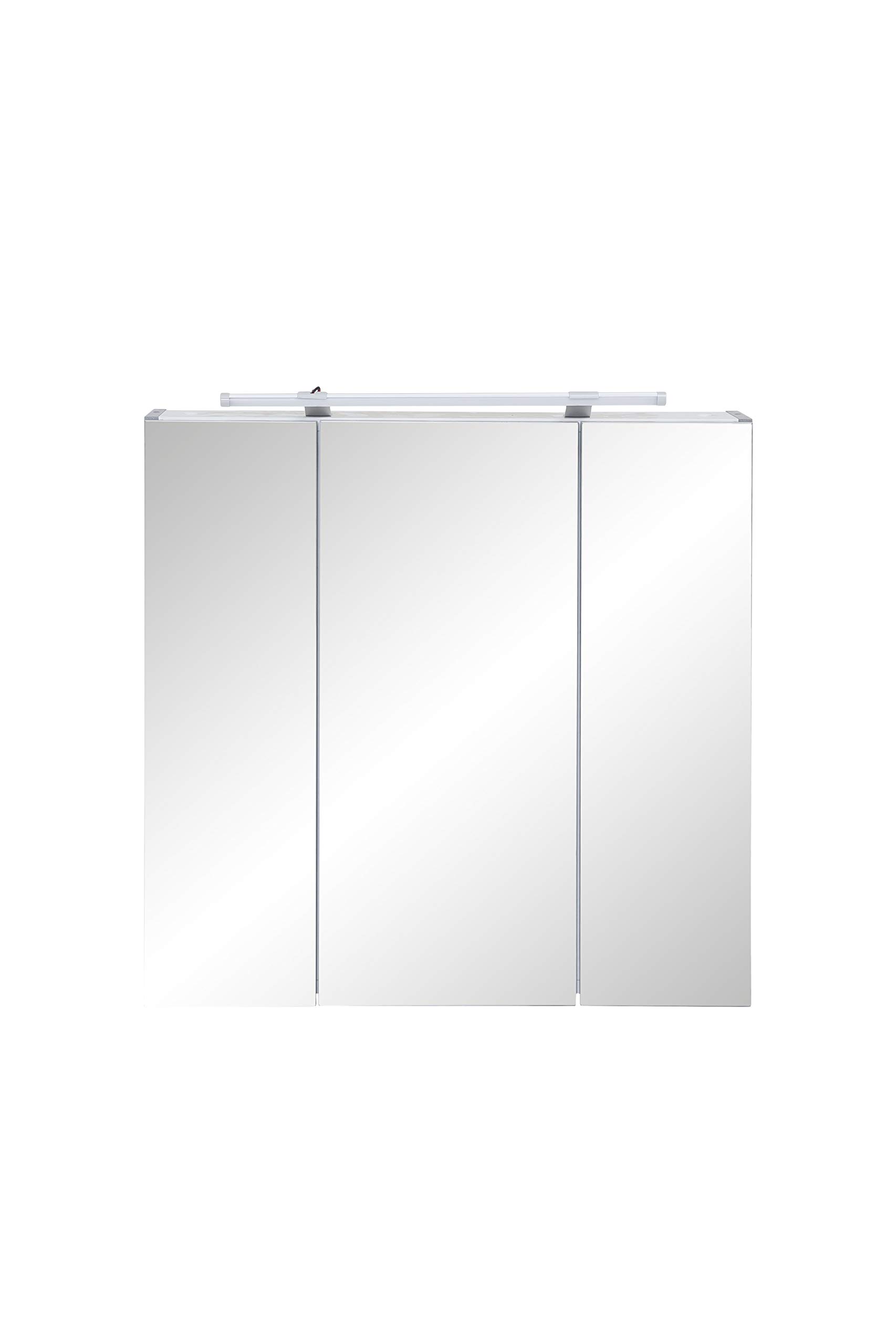 Schildmeyer 127398 Spiegelschrank, 70 x75 x 16 cm, steingrau