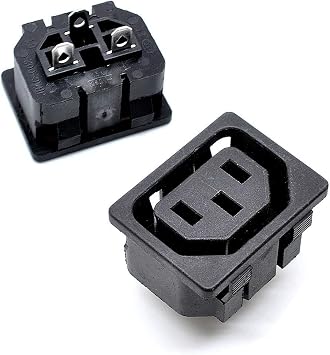 IEC 320 C13 Panel Mount Socket AC 250V 10A 10 Pack