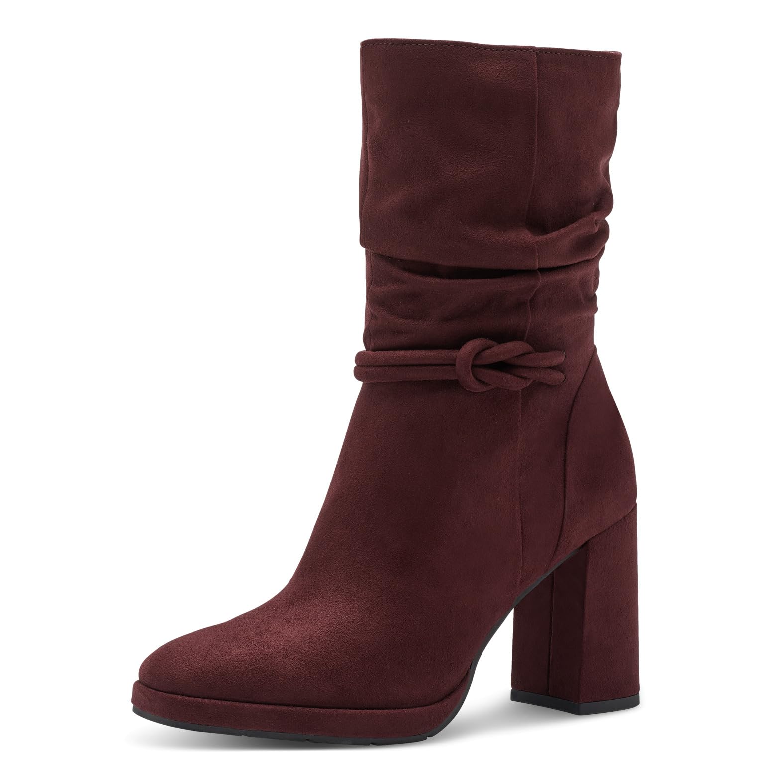 MARCO TOZZI Women's 2-25338-41 Boot Heel, Bordeaux, 7.5