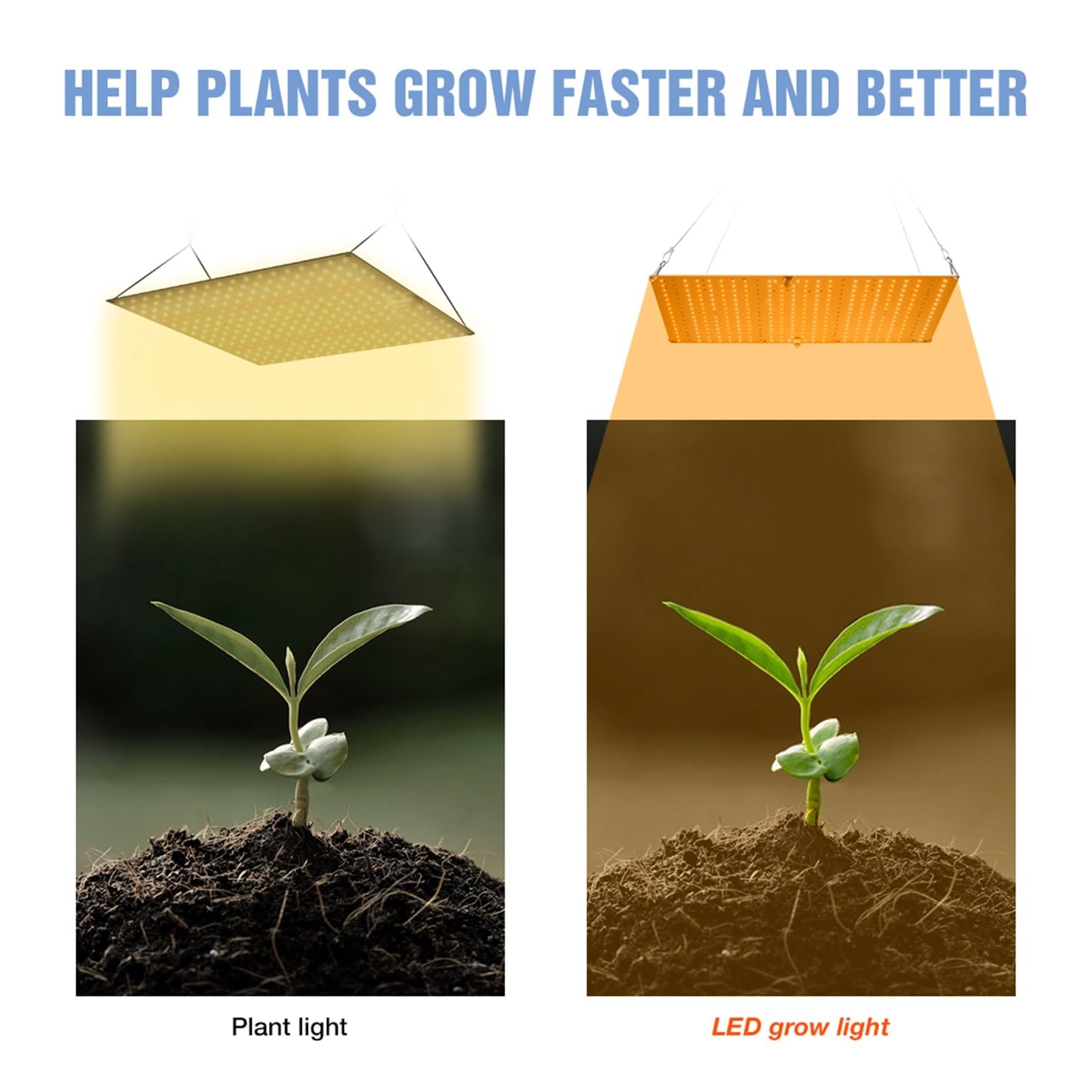 Lámpara de Cultivo, 3000W Led Grow Light Phyto Lámpara for Plantas Bombilla Tablero de Espectro Completo de Cultivo hidropónico Invernadero Flores Semillas(C-3000W Two Modes)