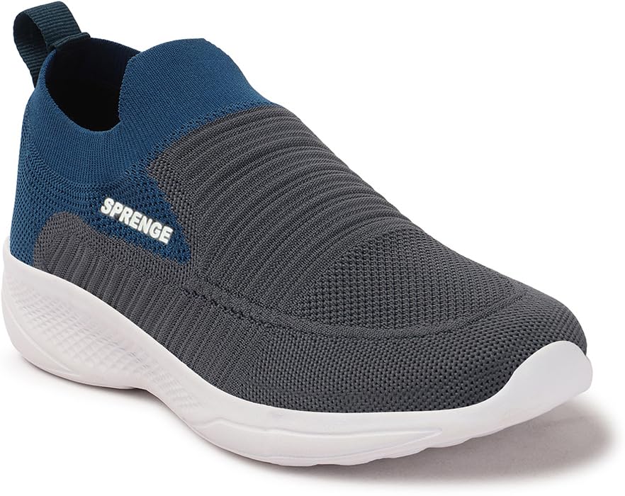 SPRENGE Saber D.Grey T.Blue Walking Shoes for Men (D.Grey T.Blue, 8) (Pack of 1) (B0CW1KRMPH) Amazon Price History, Amazon Price Tracker