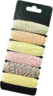 CORHAD 6 Pcs Red Gift Ribbon Red Twine White Twine Colourful Twine String for Artworks Cotton Butcher Twine Decorative Bakers Twine Packaging Line Packing Rope Picture Cotton Rope Filler