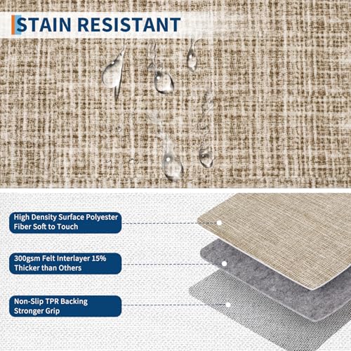 GarveeHome Washable Area Rugs 3x5 Non Slip Soft Large Living Room Rug by GarveeHome - Used condition - Image 5