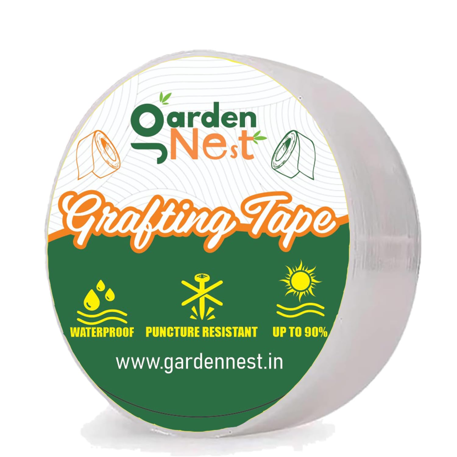 Garden Nest Grafting Tape | 2-Inch Buddy Tape for Fruit Trees & Plants | Self-Adhesive PE Stretchable Film for Grafting & Budding | Waterproof, Biodegradable & UV Resistant Garden Grafting Tool-image-10