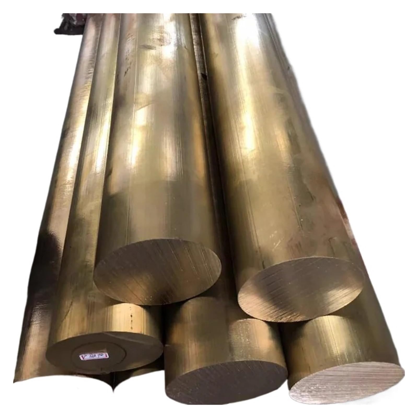 Asta di rame massiccio Barra tonda in ottone massiccio(Length 500mm,12mm 1pc)